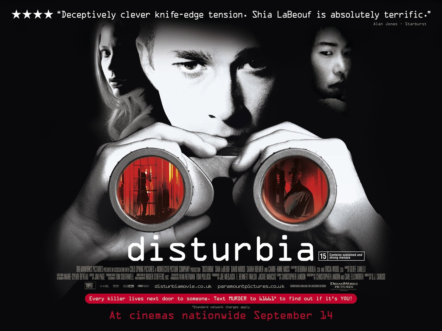 Extra Large Movie Poster Image for Disturbia (#2 of 2)