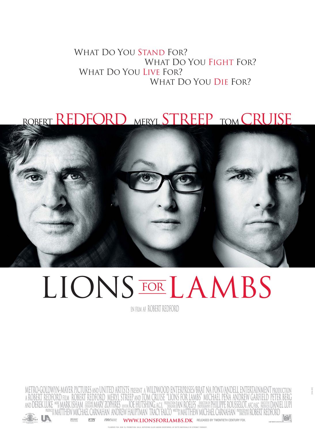Extra Large Movie Poster Image for Lions for Lambs (#2 of 4)