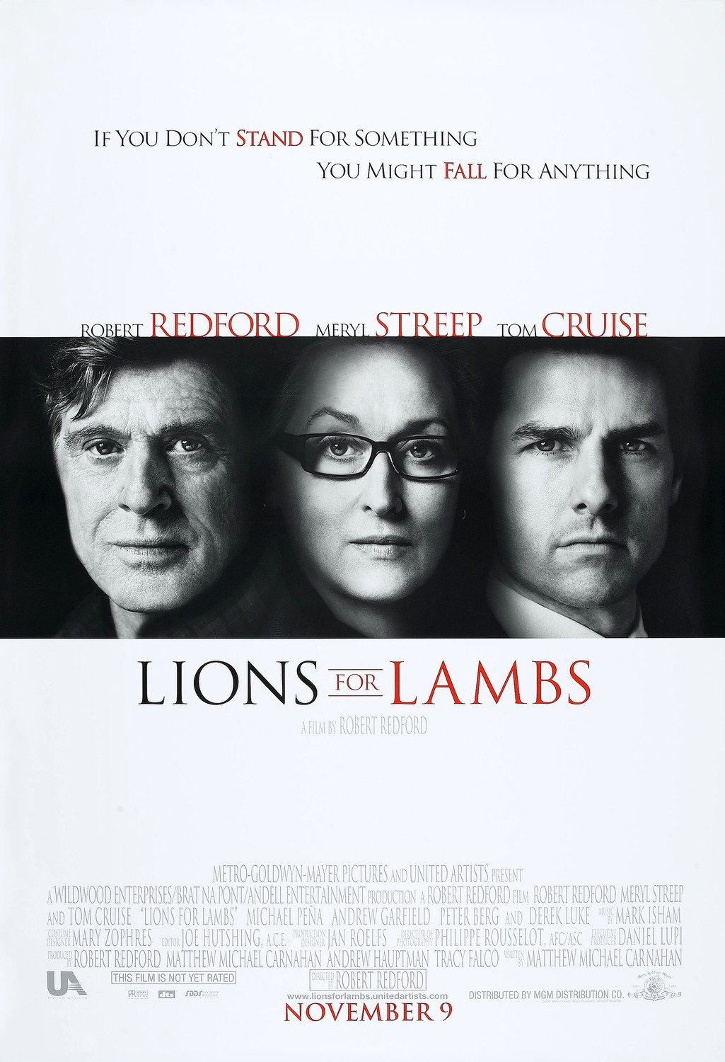 Extra Large Movie Poster Image for Lions for Lambs (#1 of 4)