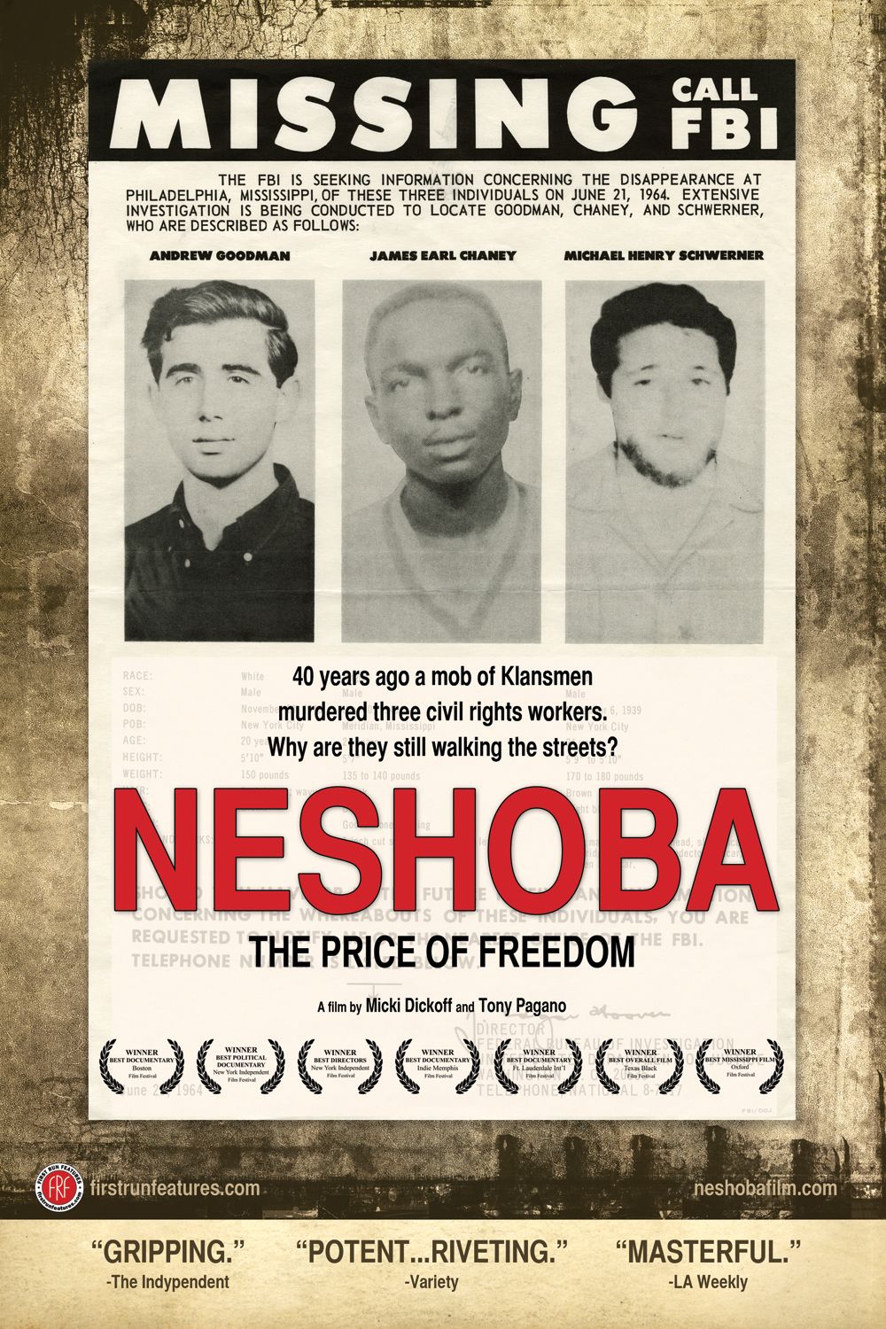 Extra Large Movie Poster Image for Neshoba 