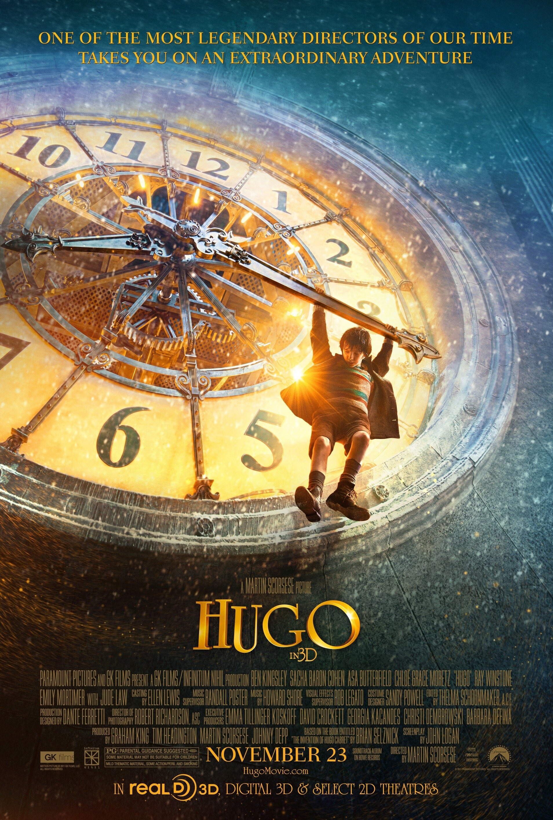Mega Sized Movie Poster Image for Hugo (#3 of 10)