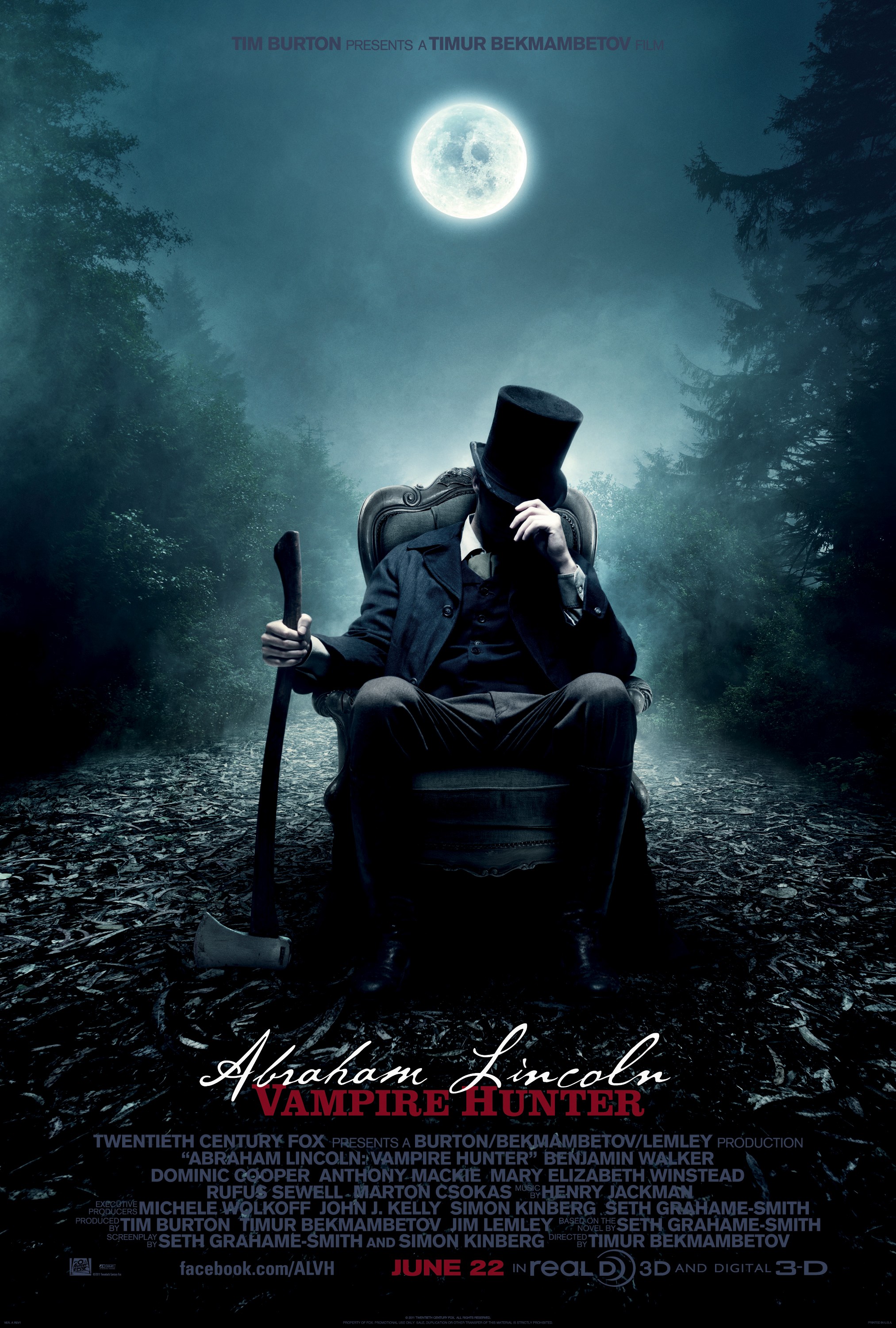 Mega Sized Movie Poster Image for Abraham Lincoln: Vampire Hunter (#1 of 5)