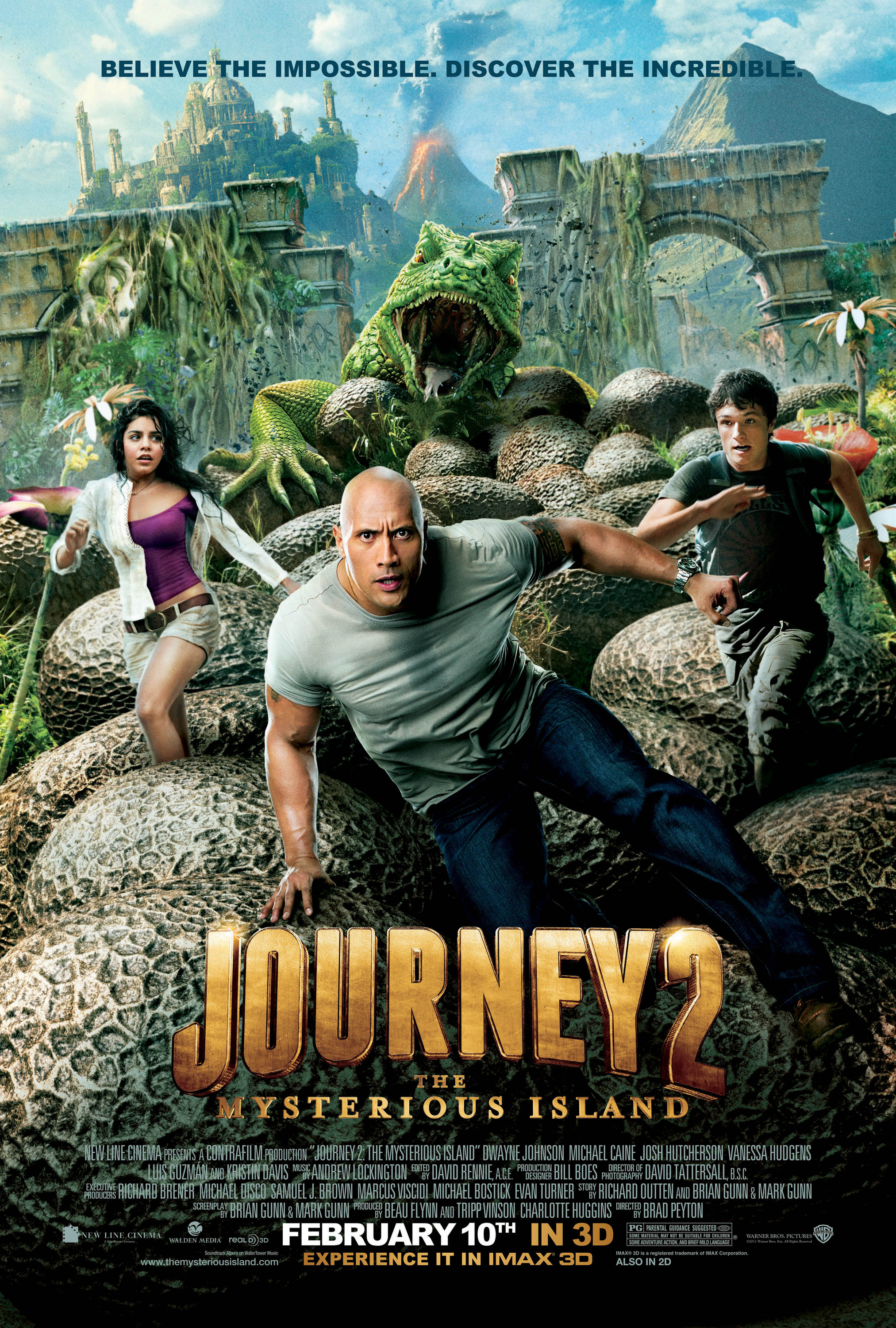 Mega Sized Movie Poster Image for Journey 2: The Mysterious Island (#1 of 6)