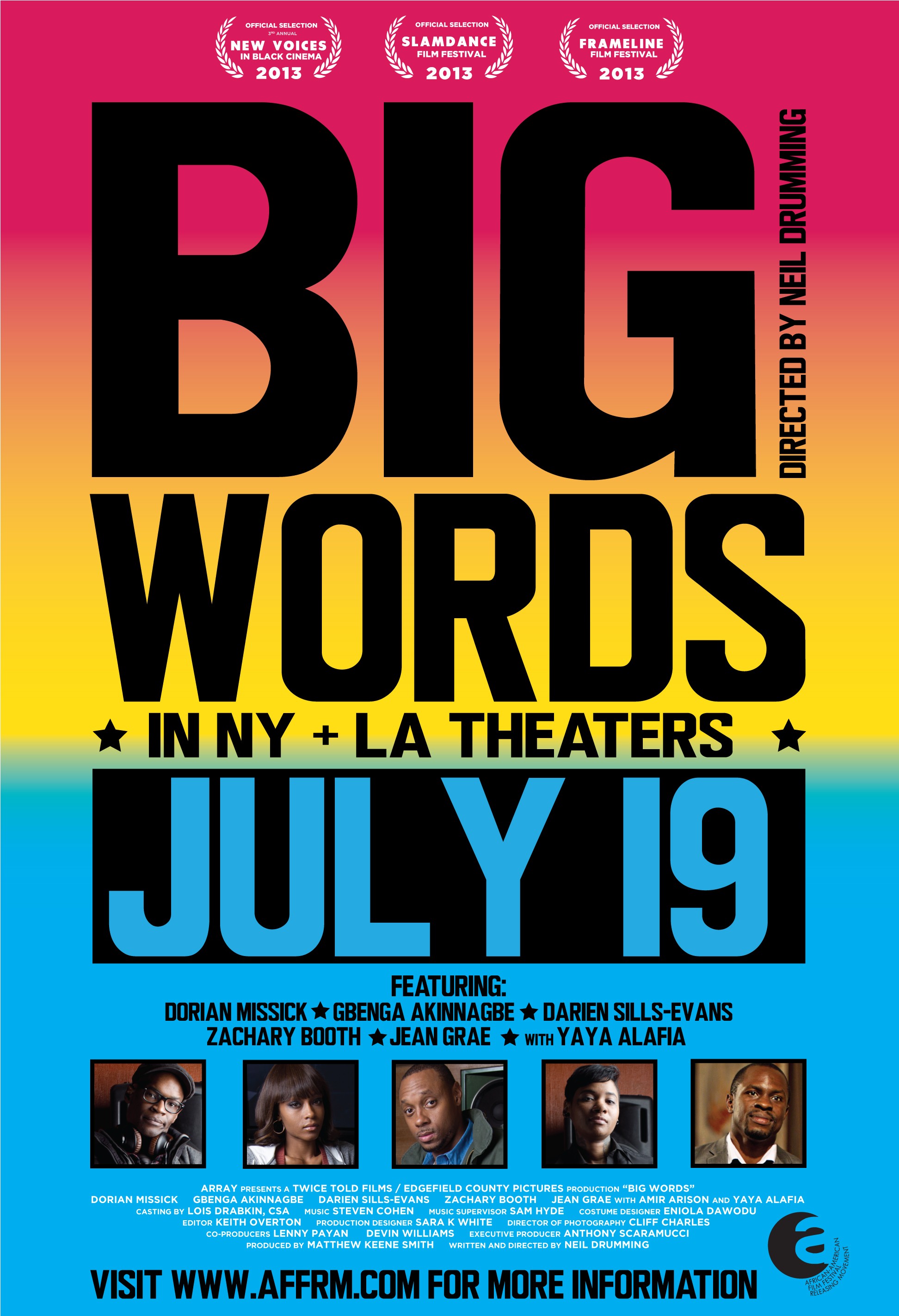Mega Sized Movie Poster Image for Big Words 