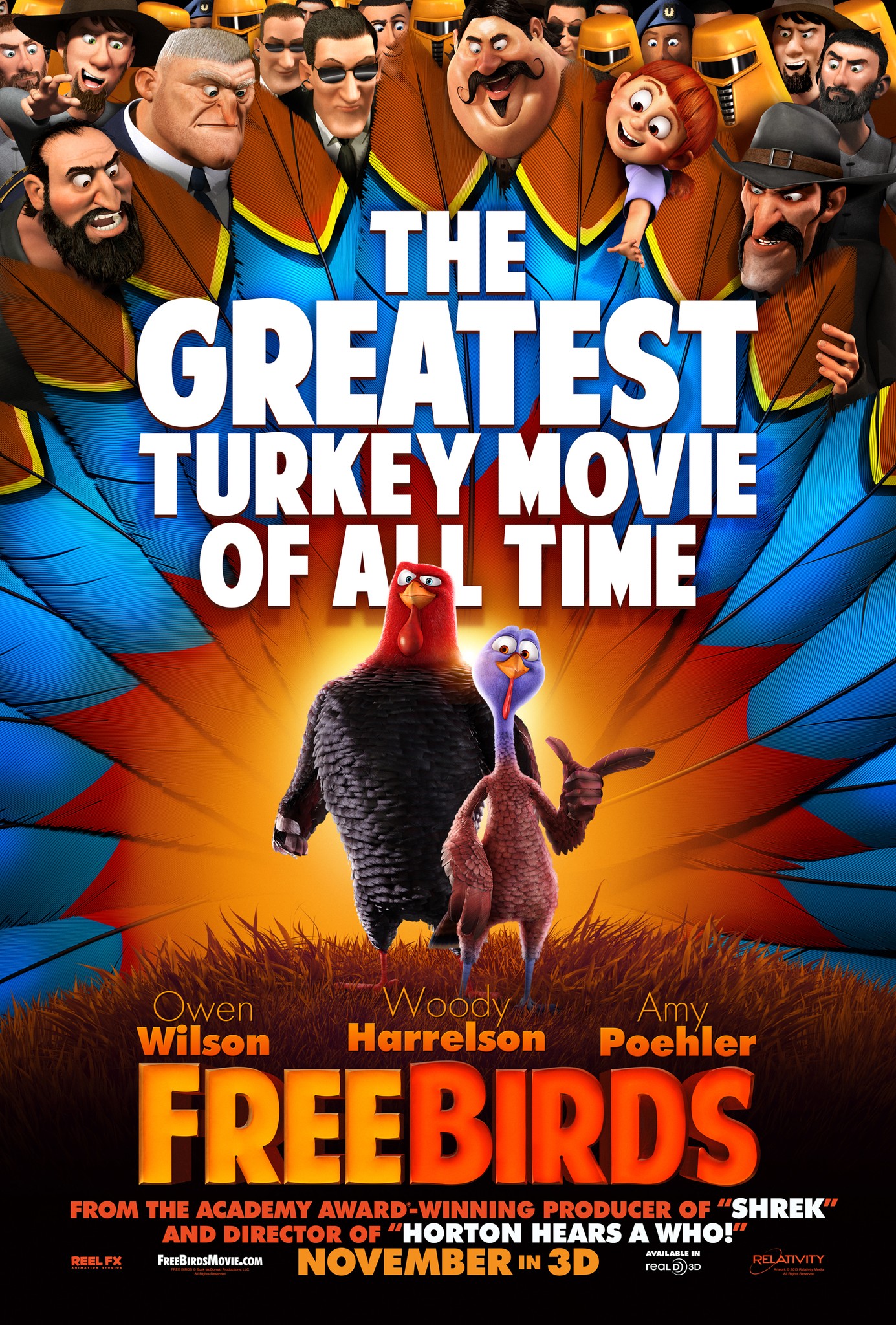 Mega Sized Movie Poster Image for Free Birds (#1 of 11)