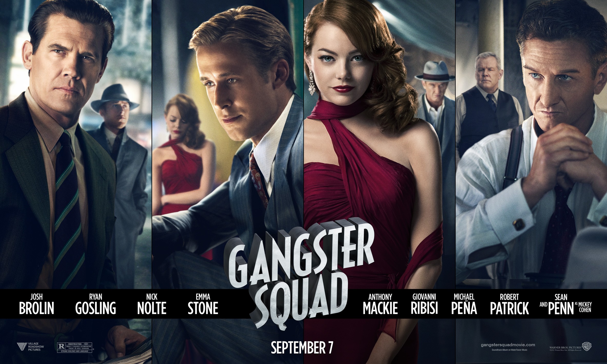 Mega Sized Movie Poster Image for Gangster Squad (#1 of 25)