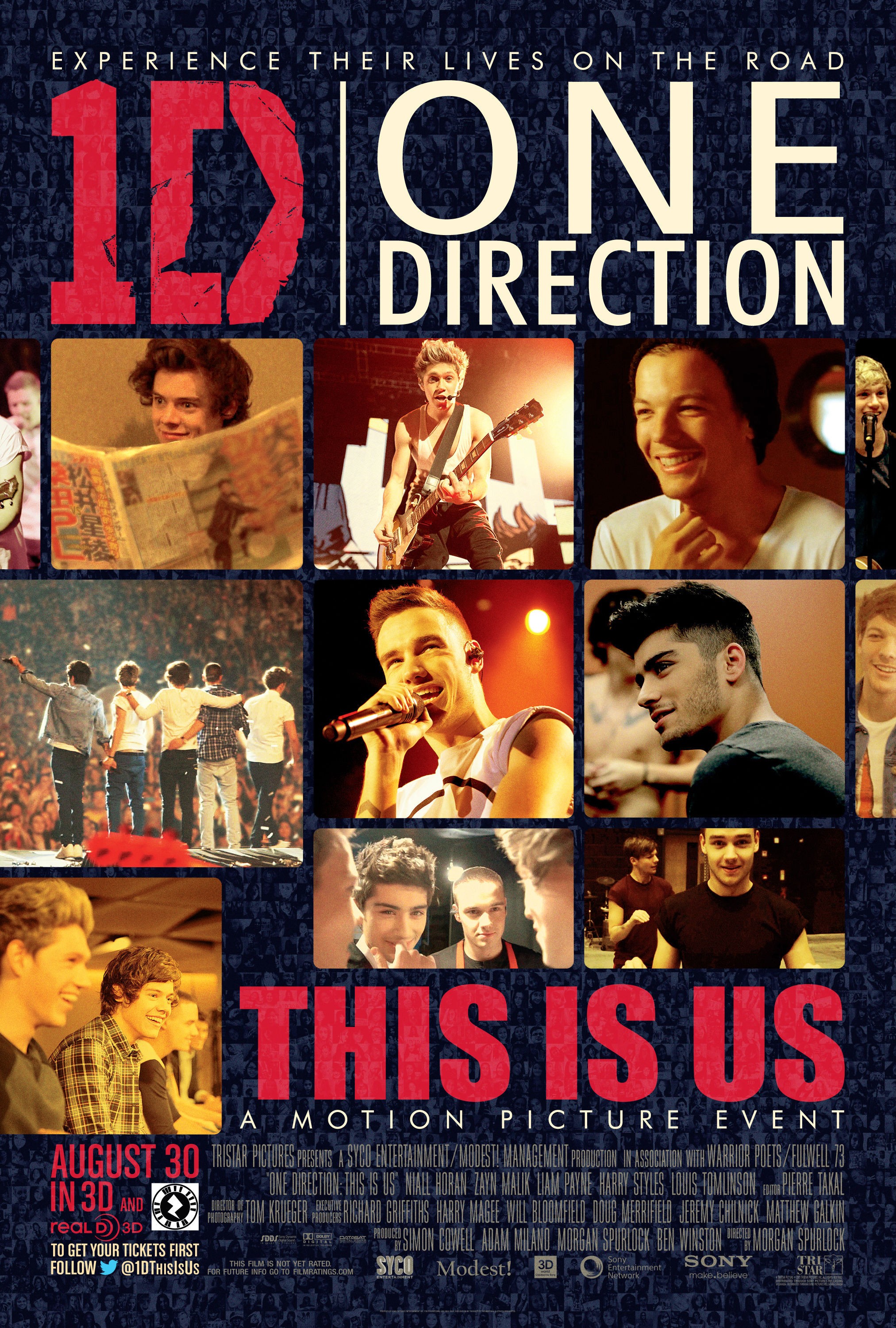 Mega Sized Movie Poster Image for One Direction: This Is Us 