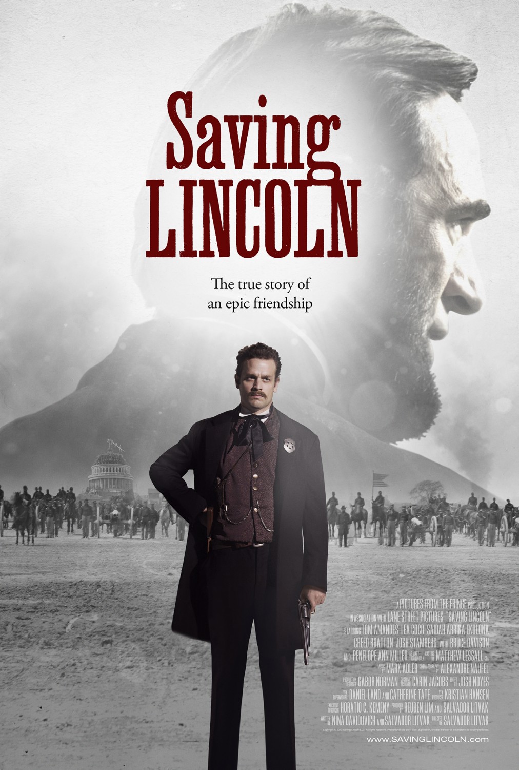 Extra Large Movie Poster Image for Saving Lincoln 