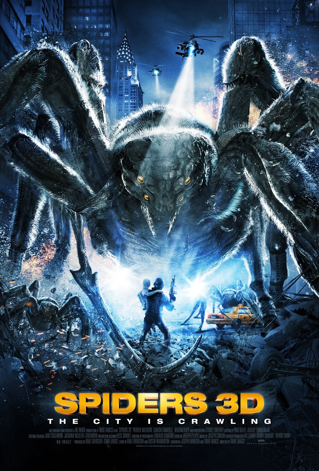Extra Large Movie Poster Image for Spiders 3D 