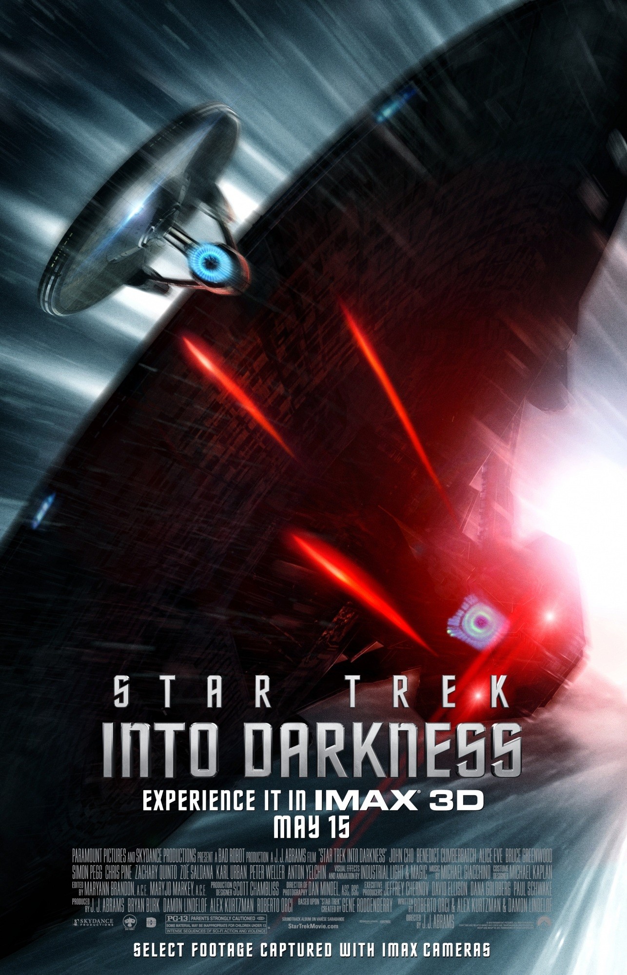 Mega Sized Movie Poster Image for Star Trek Into Darkness (#21 of 22)
