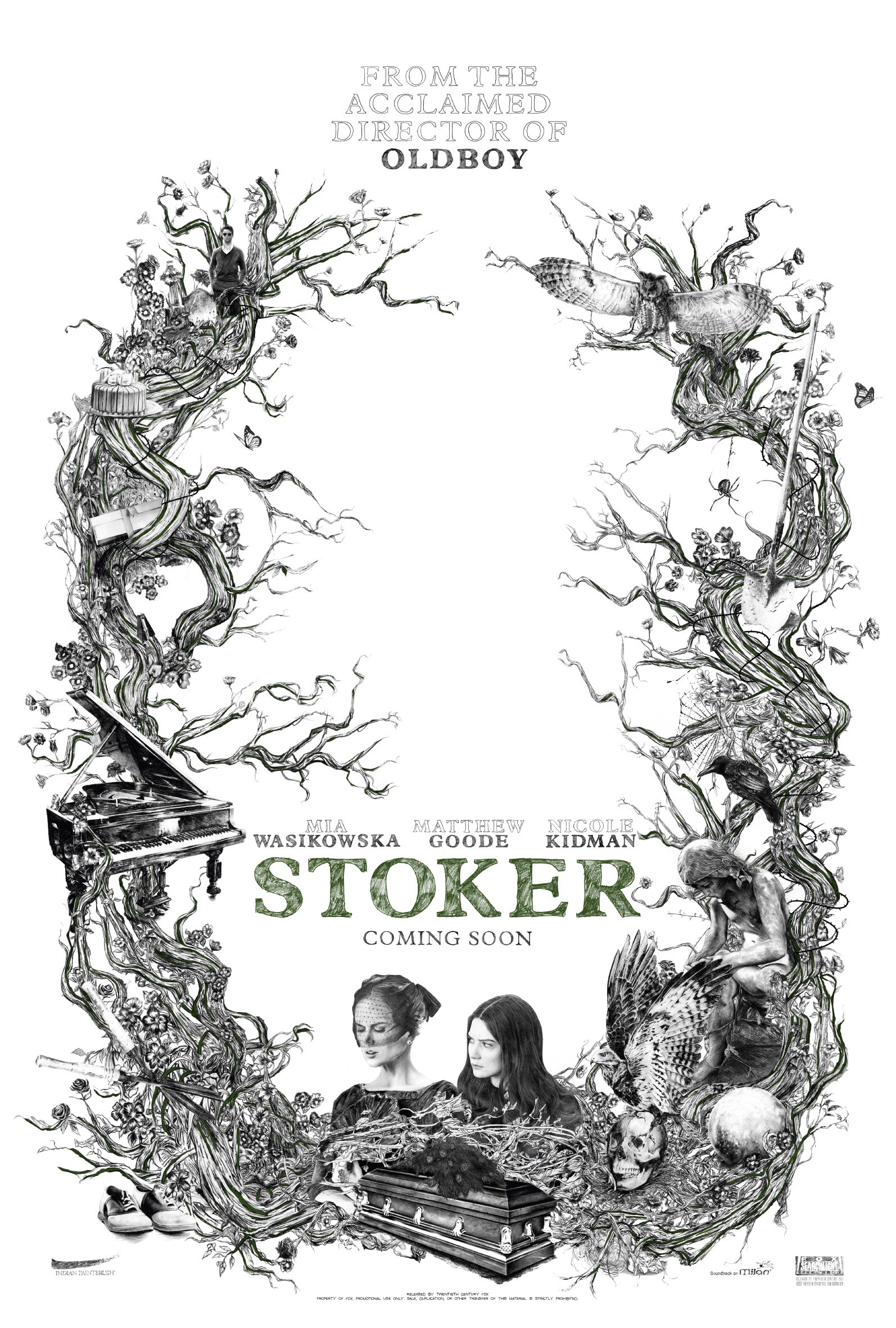Mega Sized Movie Poster Image for Stoker (#1 of 7)