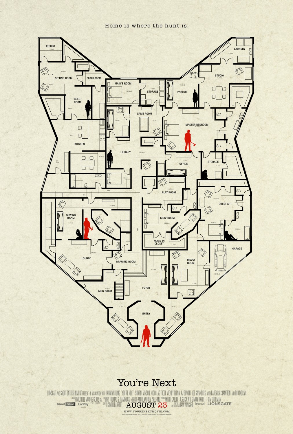 Extra Large Movie Poster Image for You're Next (#7 of 19)