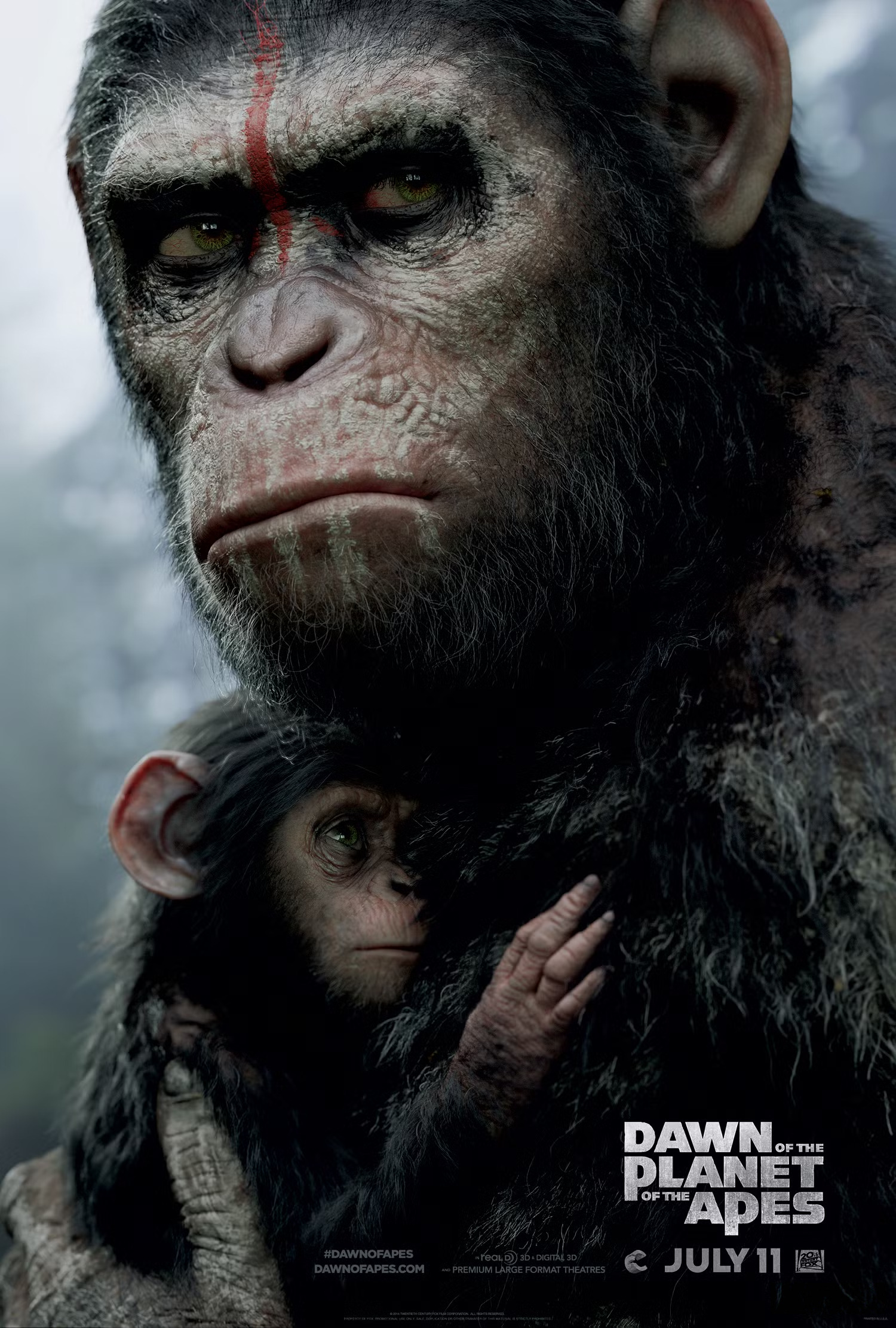 Mega Sized Movie Poster Image for Dawn of the Planet of the Apes (#5 of 9)