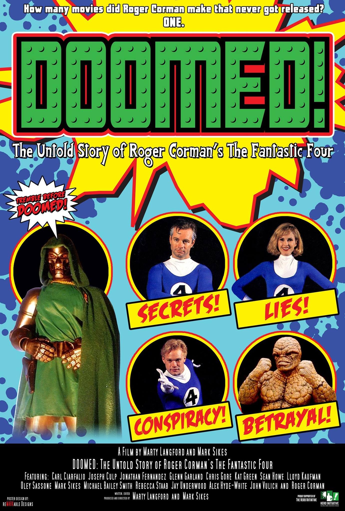 Mega Sized Movie Poster Image for Doomed: The Untold Story of Roger Corman's the Fantastic Four 