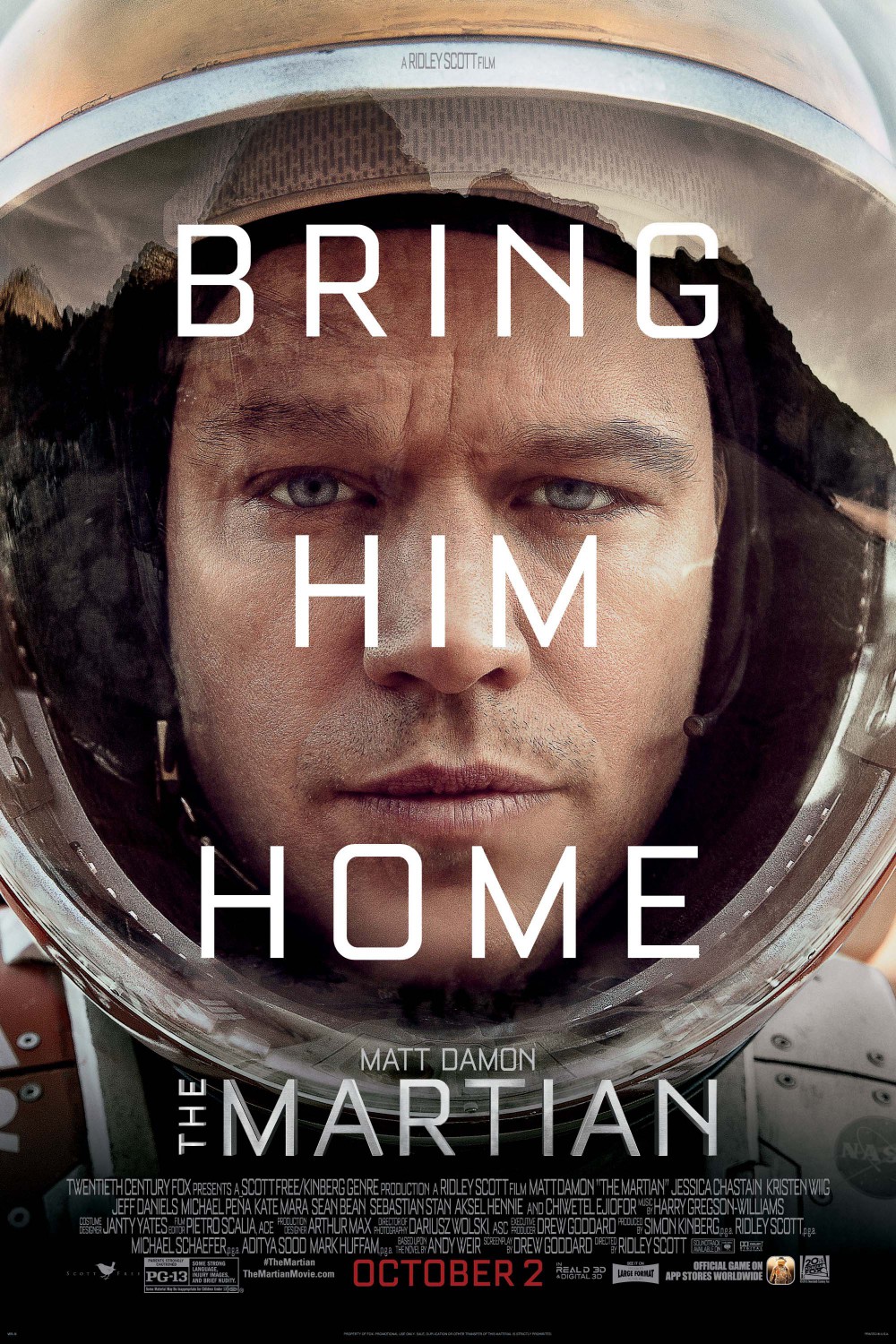 Extra Large Movie Poster Image for The Martian (#1 of 6)