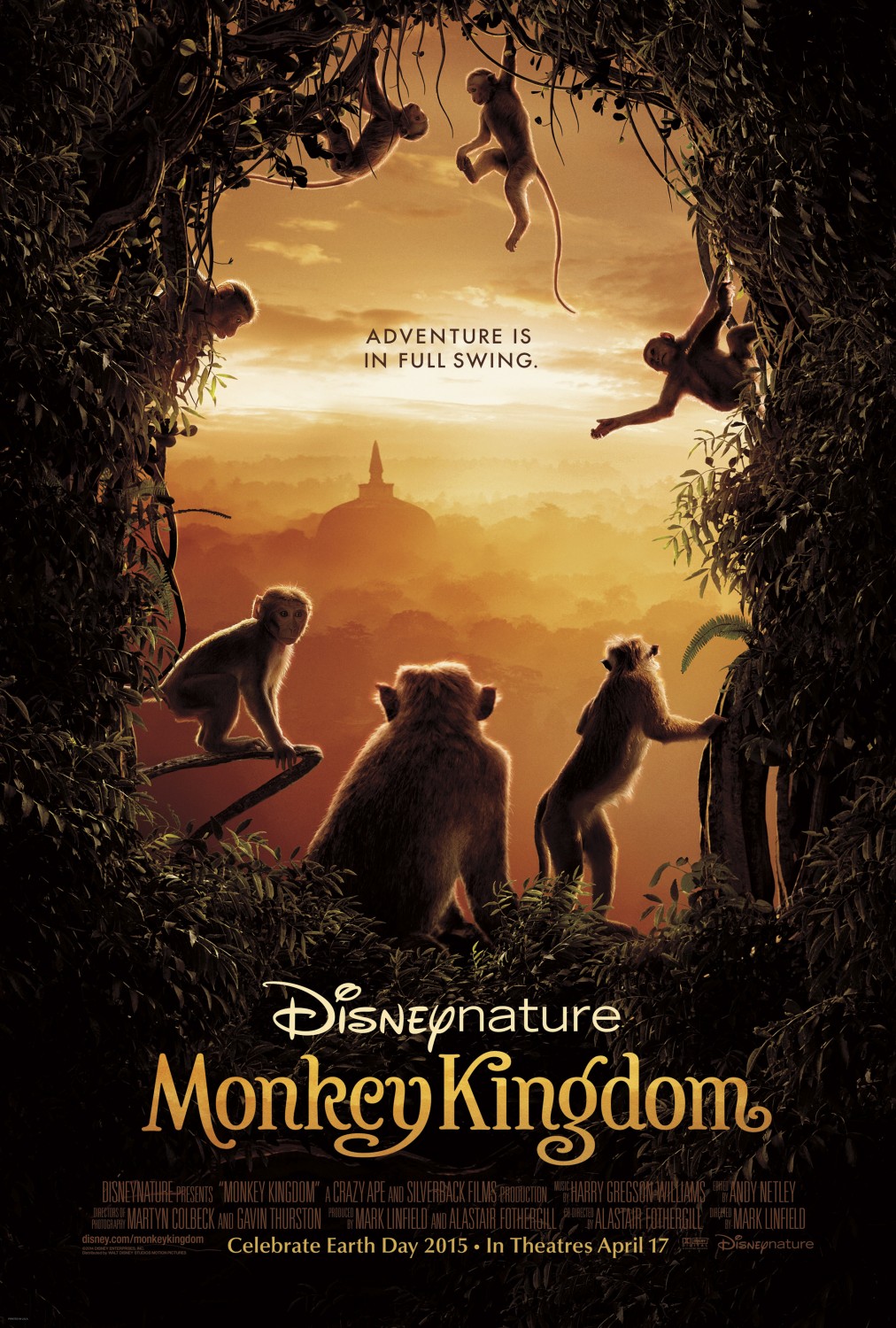 Extra Large Movie Poster Image for Monkey Kingdom 