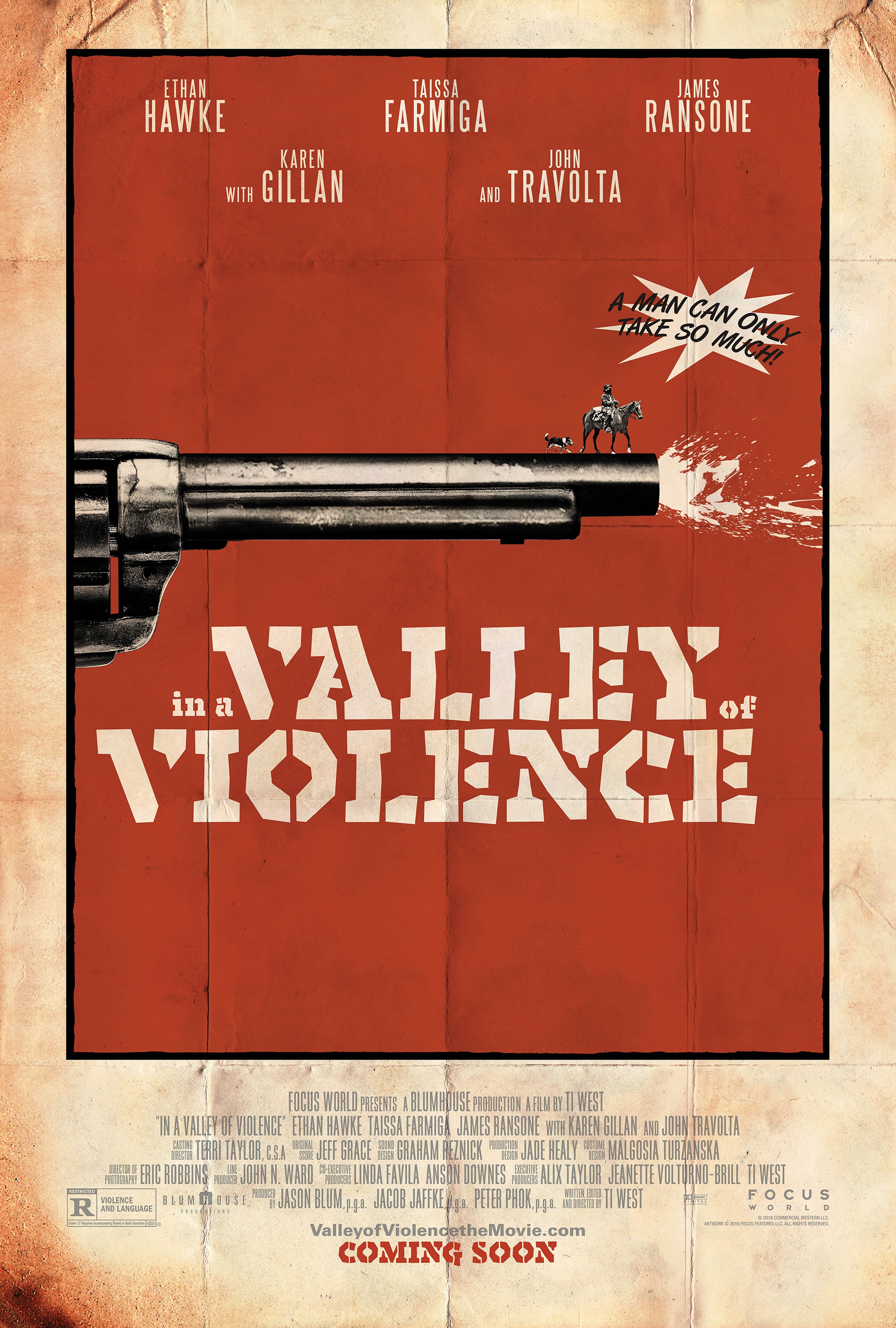 Mega Sized Movie Poster Image for In a Valley of Violence (#1 of 2)