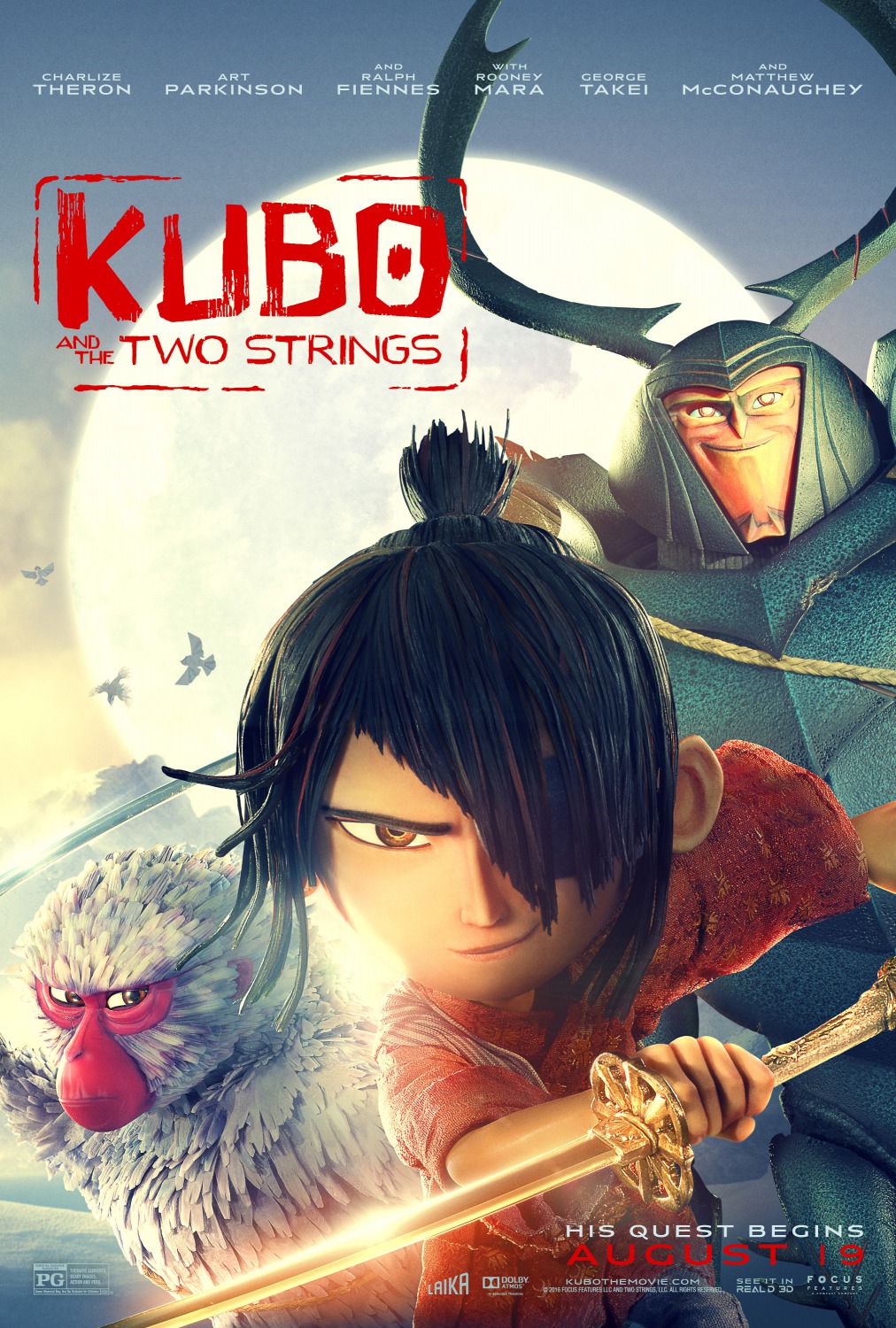 Extra Large Movie Poster Image for Kubo and the Two Strings (#13 of 15)