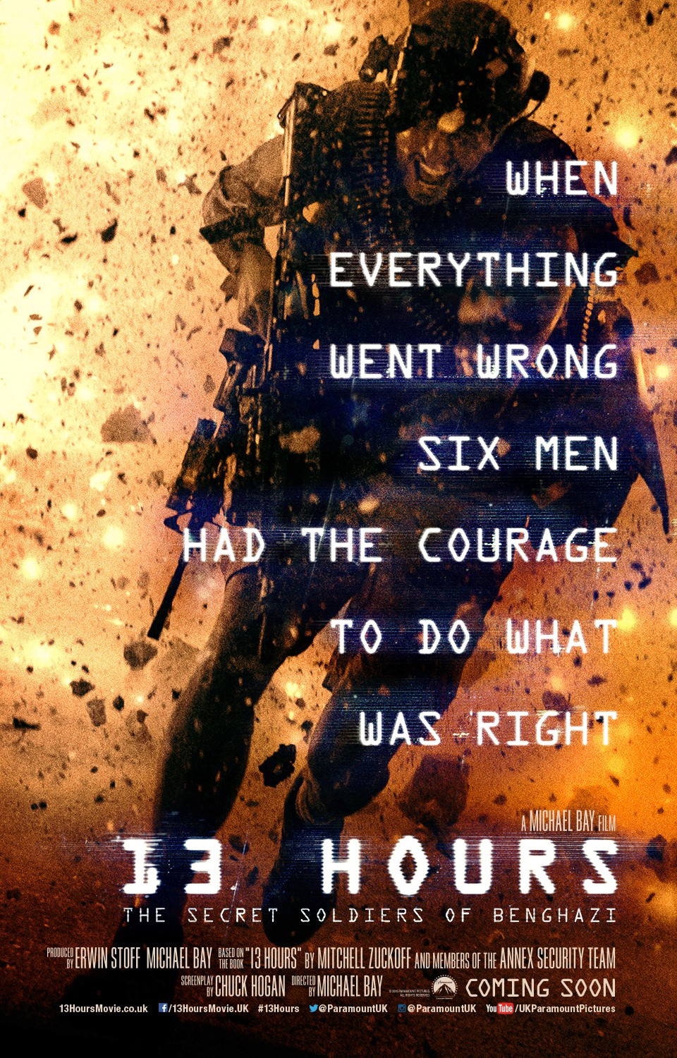 Extra Large Movie Poster Image for 13 Hours: The Secret Soldiers of Benghazi (#1 of 4)