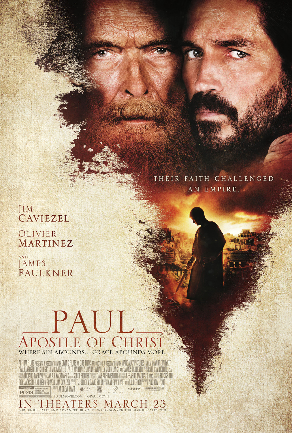 Extra Large Movie Poster Image for Paul, Apostle of Christ 