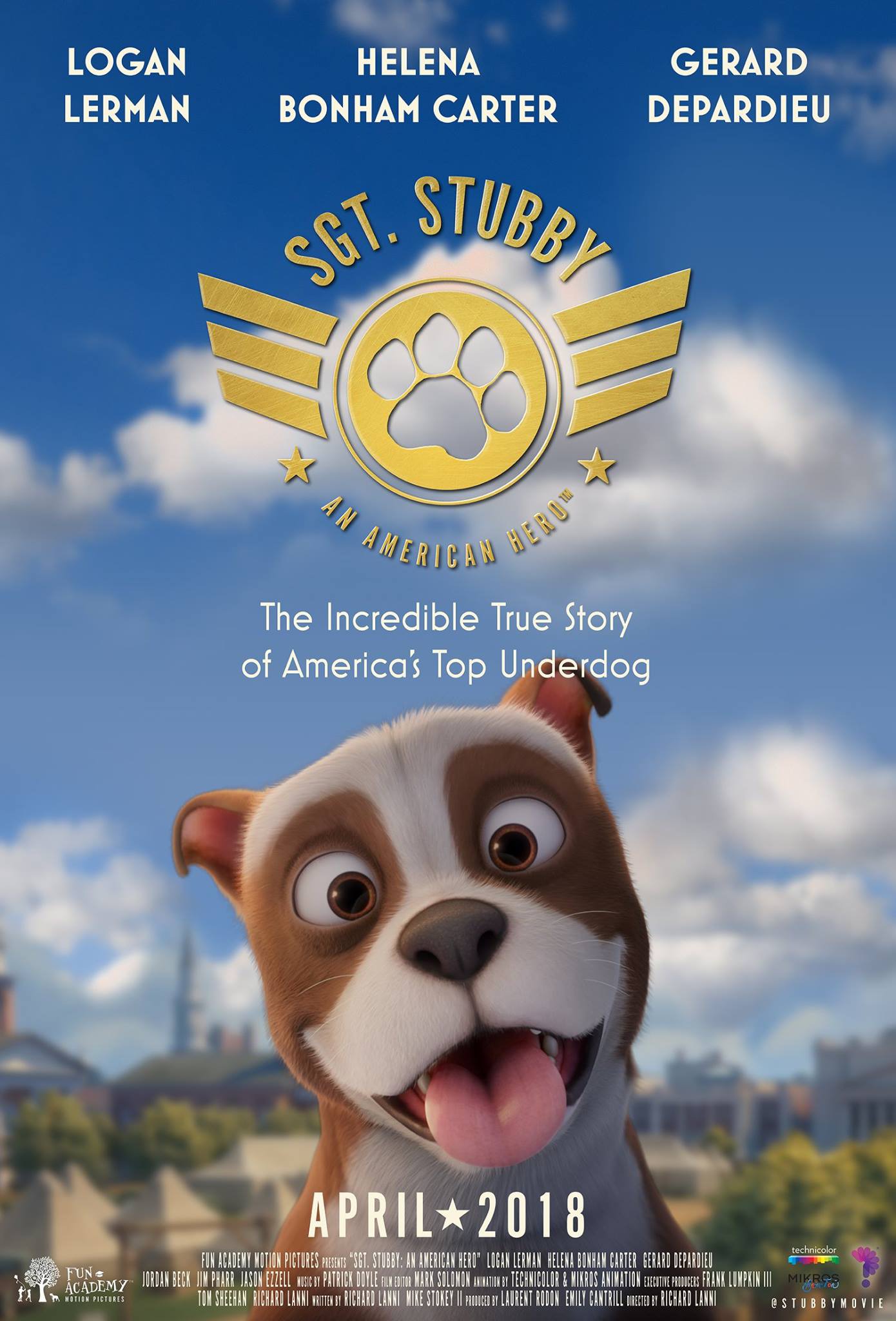 Mega Sized Movie Poster Image for Sgt. Stubby: An American Hero (#2 of 2)
