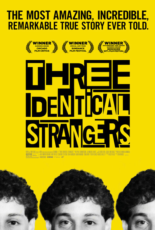 Three Identical Strangers Movie Poster