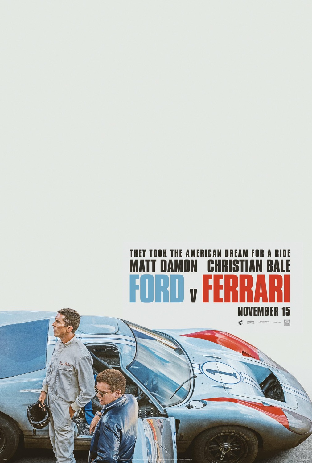 Extra Large Movie Poster Image for Ford v. Ferrari (#1 of 11)