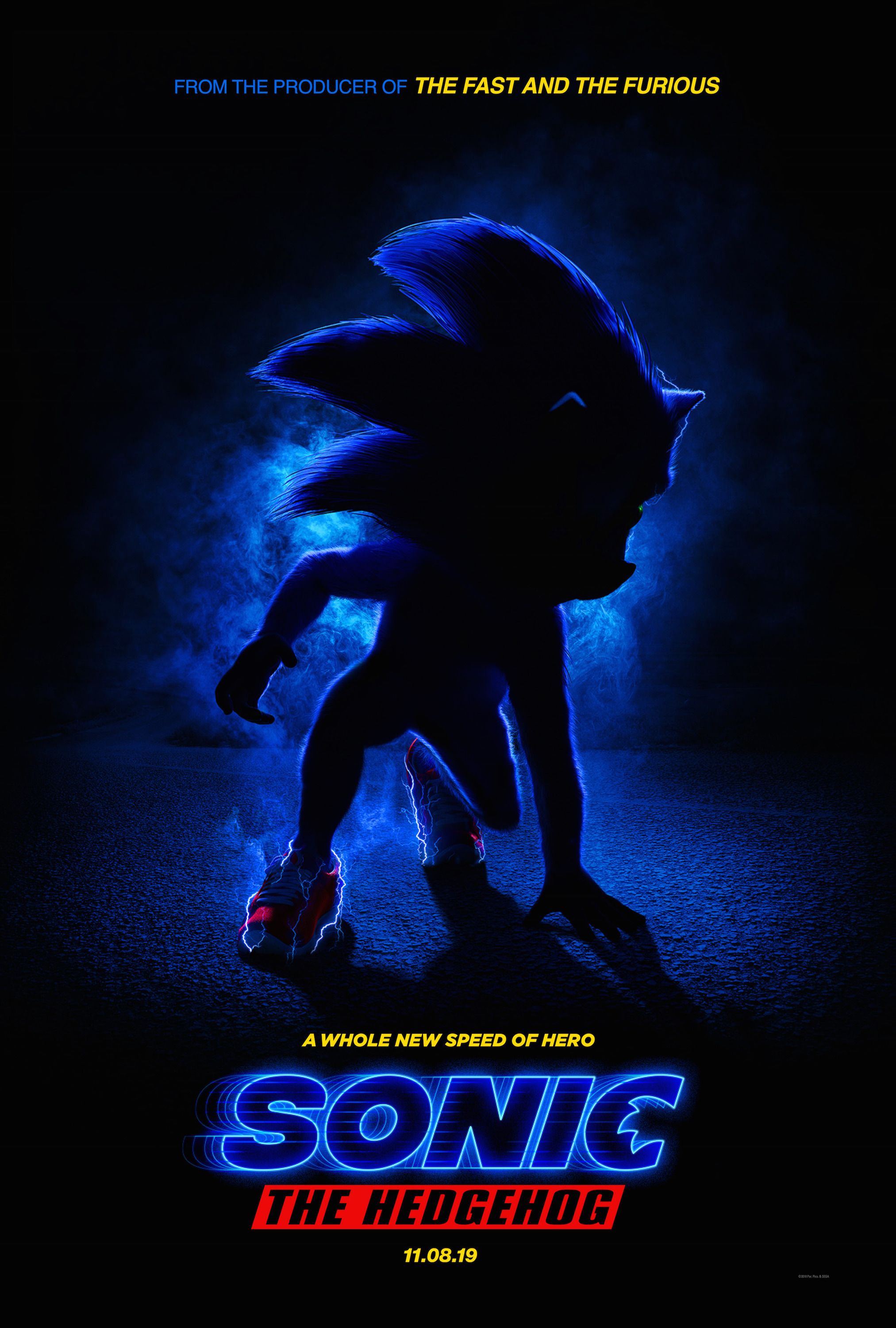 Mega Sized Movie Poster Image for Sonic the Hedgehog (#1 of 28)