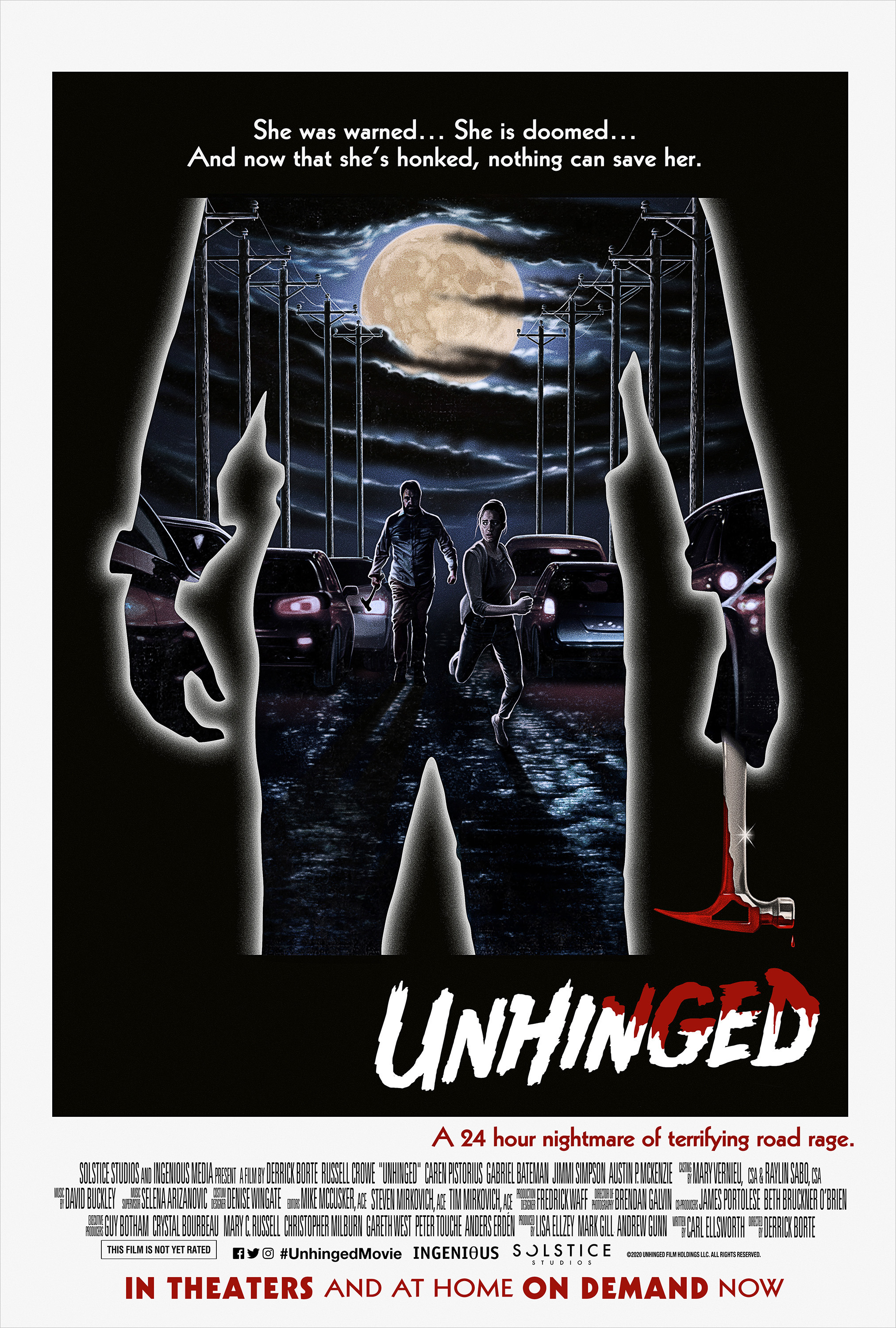 Mega Sized Movie Poster Image for Unhinged (#7 of 8)