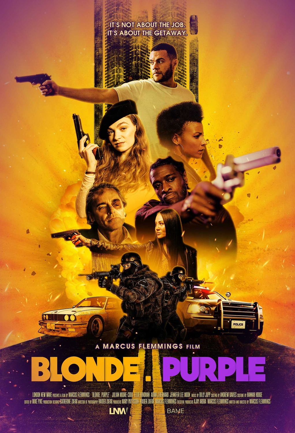Extra Large Movie Poster Image for Blonde. Purple 