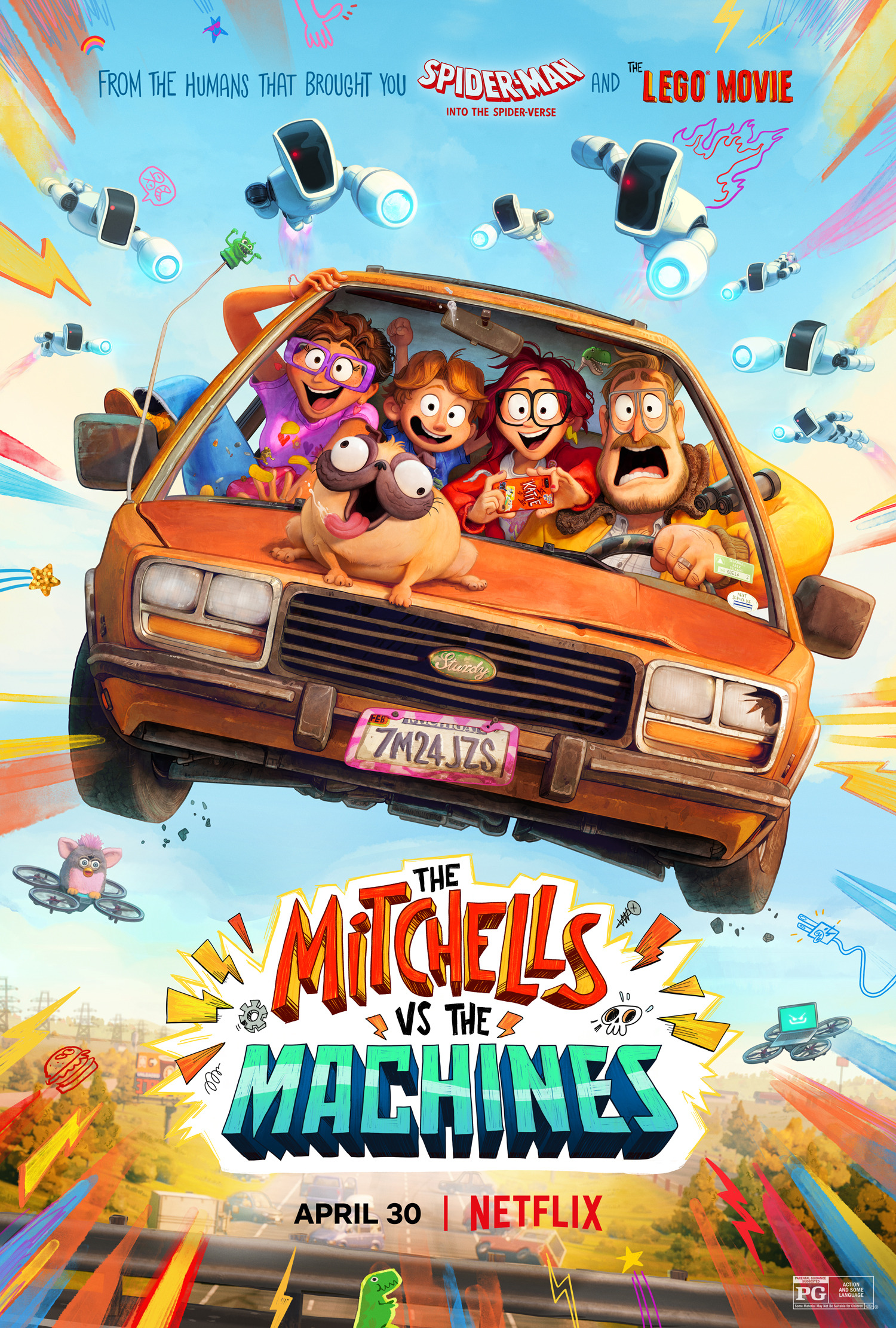 Mega Sized Movie Poster Image for The Mitchells vs. the Machines 