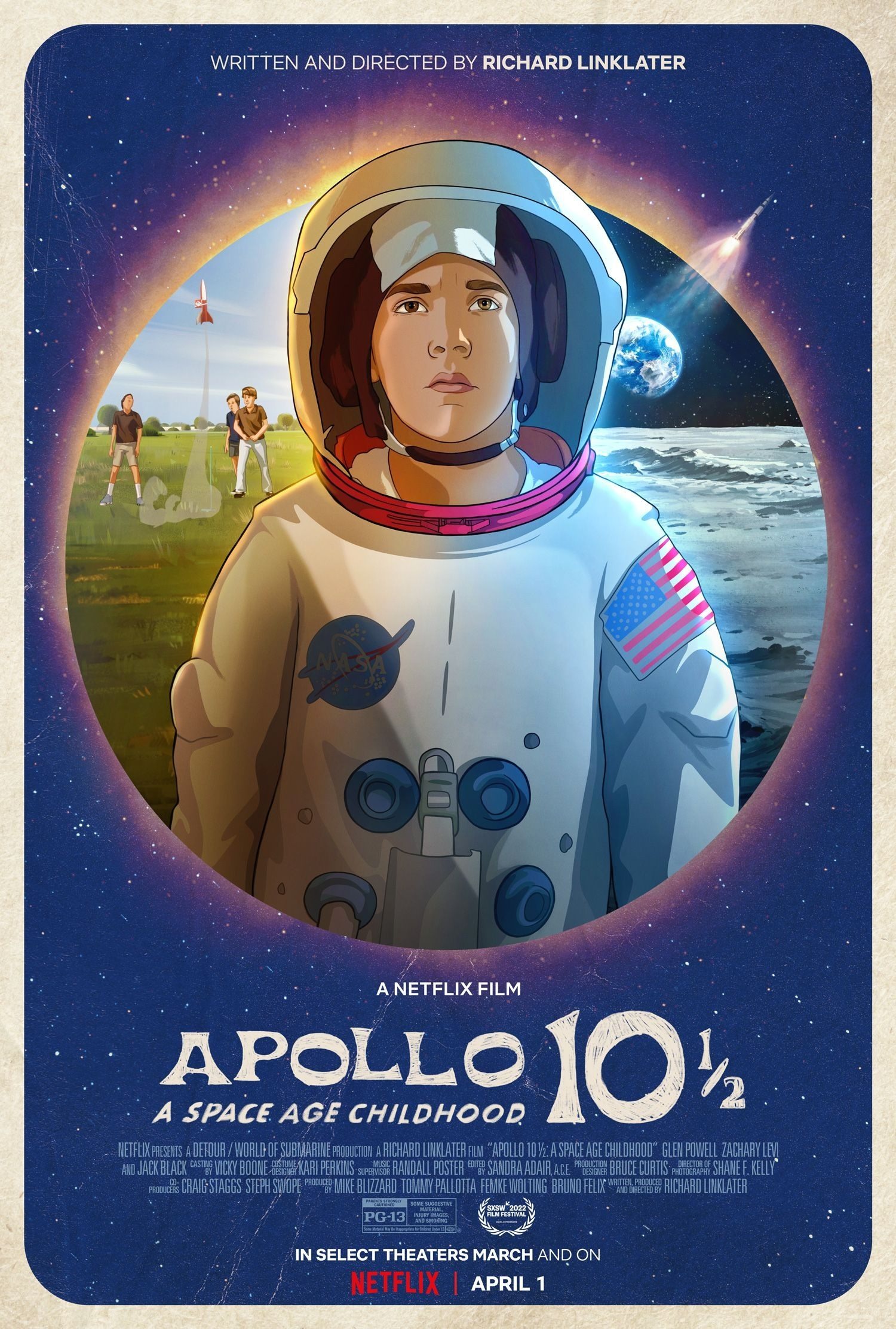 Mega Sized Movie Poster Image for Apollo 10 1/2: A Space Age Adventure 
