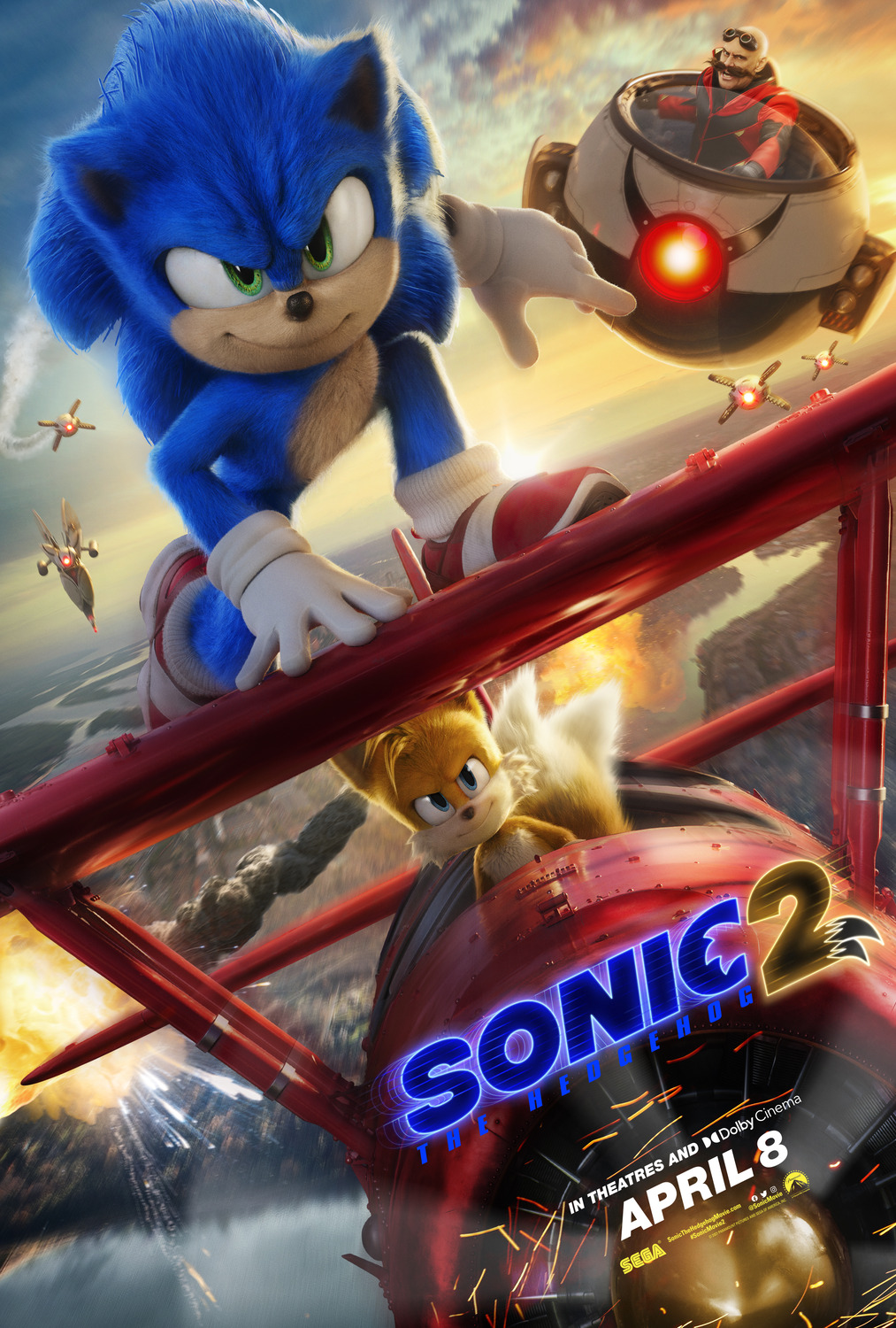 Extra Large Movie Poster Image for Sonic the Hedgehog 2 (#1 of 34)