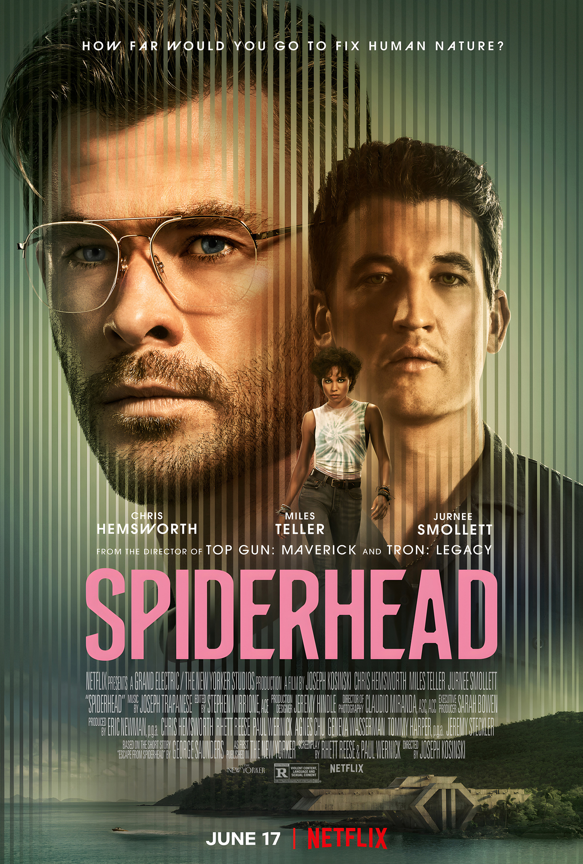 Mega Sized Movie Poster Image for Spiderhead 