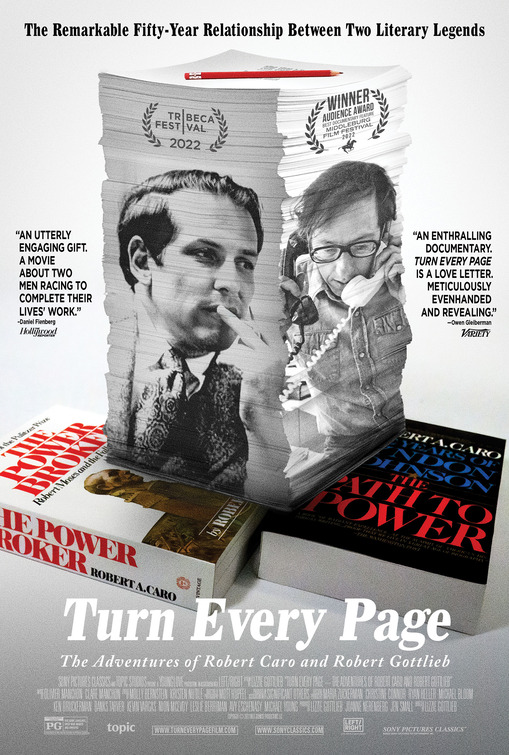 Turn Every Page - The Adventures of Robert Caro and Robert Gottlieb Movie Poster