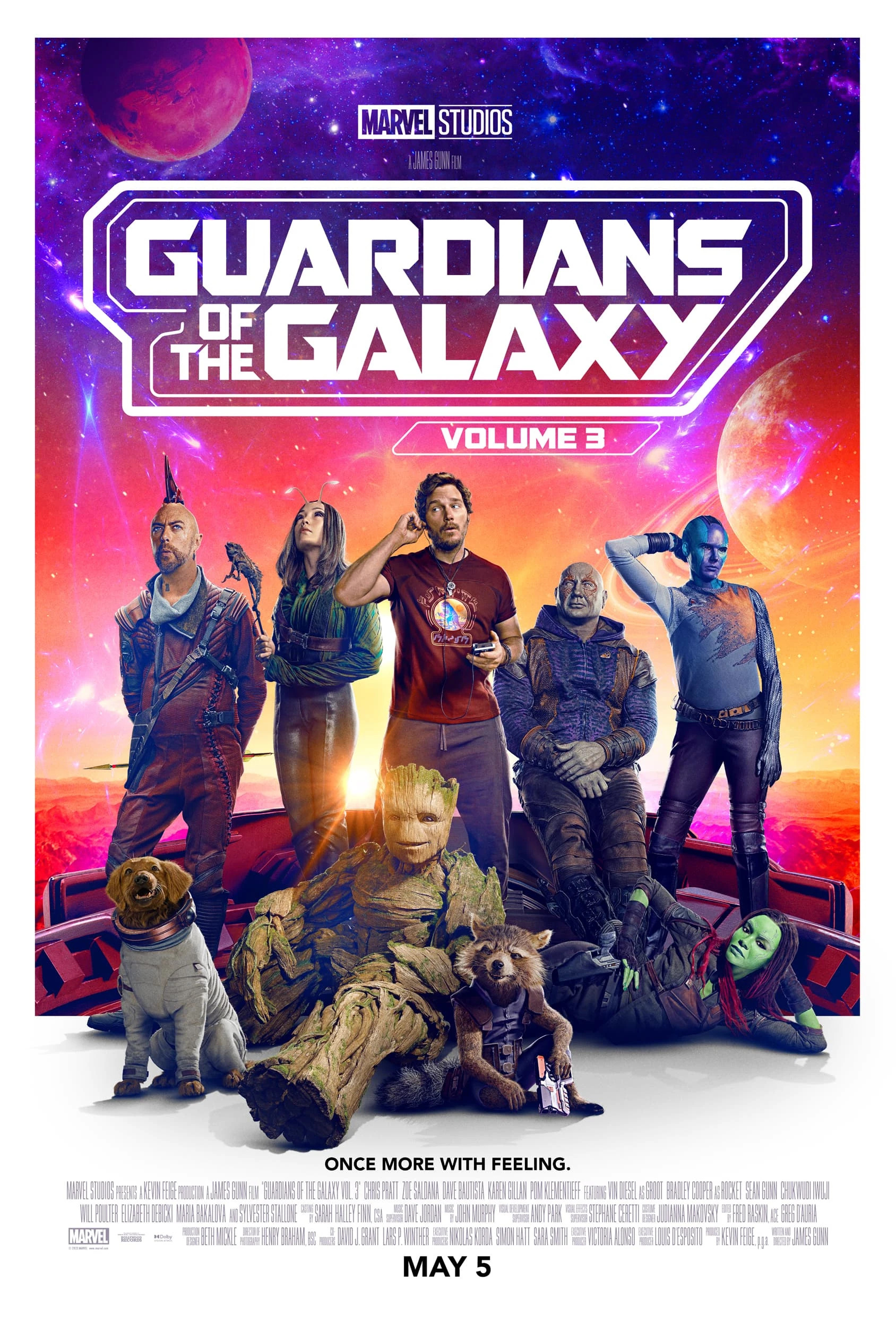 Mega Sized Movie Poster Image for Guardians of the Galaxy Vol. 3 (#2 of 20)