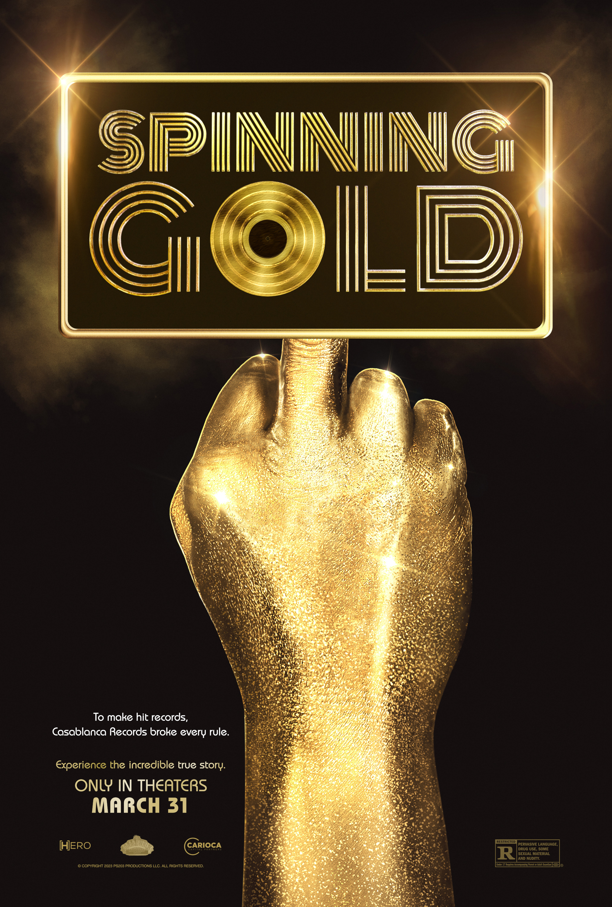 Mega Sized Movie Poster Image for Spinning Gold 