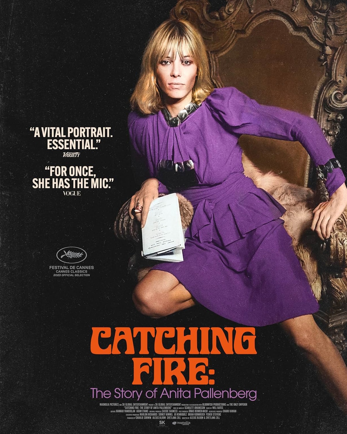 Extra Large Movie Poster Image for Catching Fire: The Story of Anita Pallenberg 