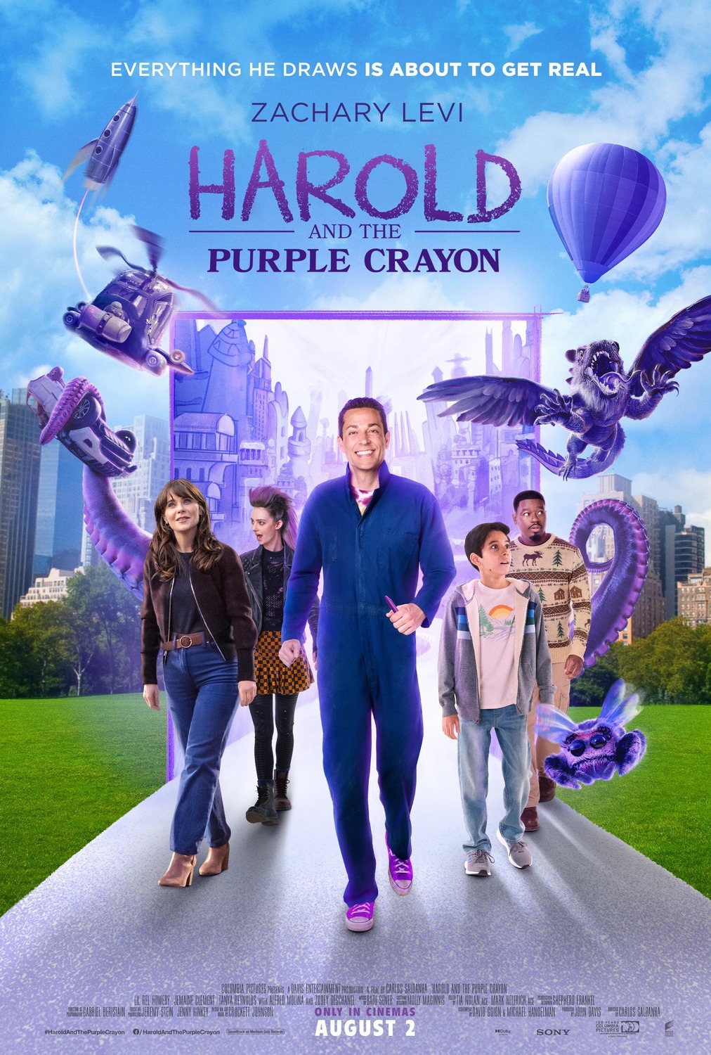 Extra Large Movie Poster Image for Harold and the Purple Crayon (#4 of 7)