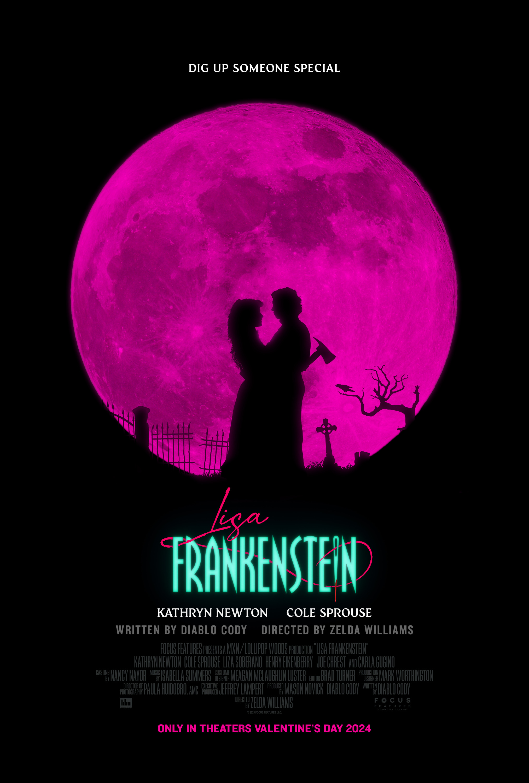 Mega Sized Movie Poster Image for Lisa Frankenstein (#1 of 3)