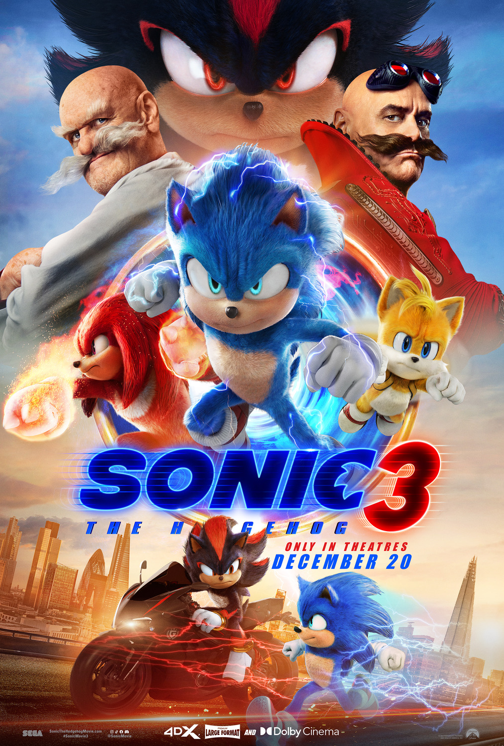 Extra Large Movie Poster Image for Sonic the Hedgehog 3 (#4 of 5)