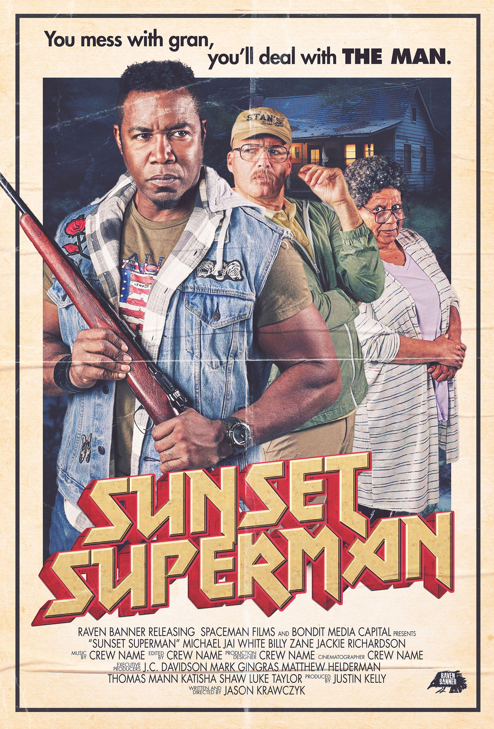 Extra Large Movie Poster Image for Sunset Superman 
