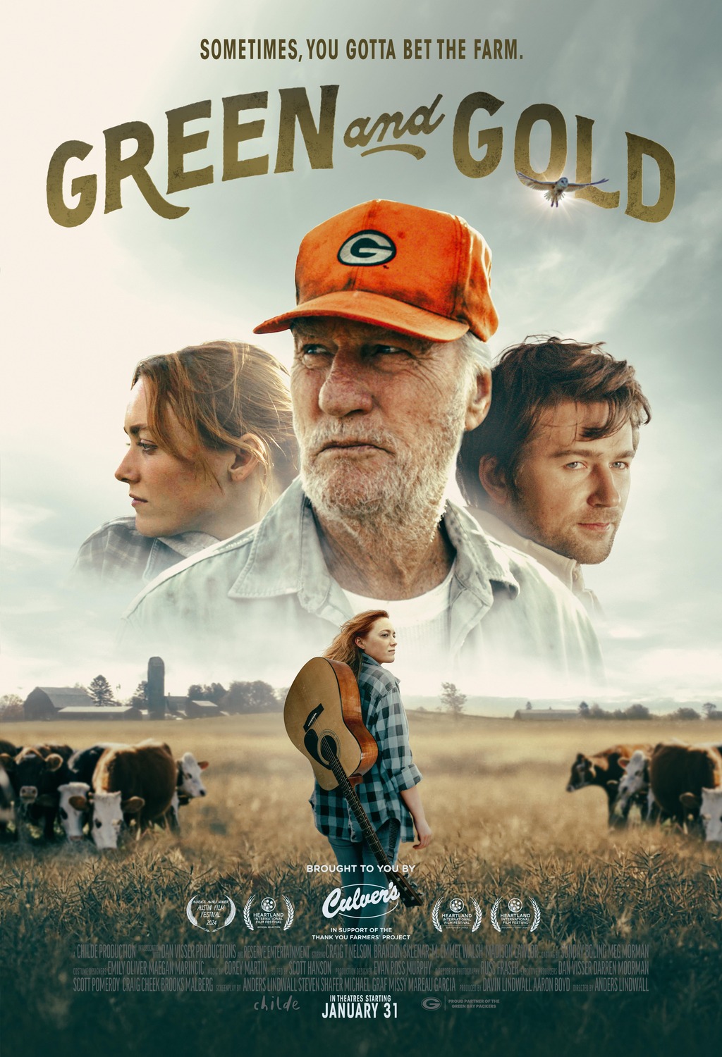 Extra Large Movie Poster Image for Green and Gold 