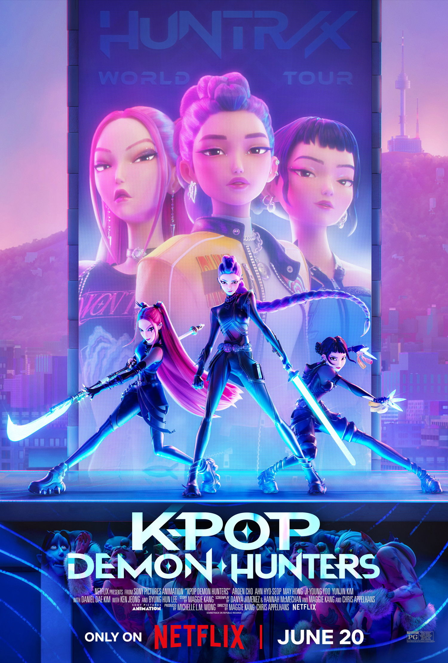 Mega Sized Movie Poster Image for KPop Demon Hunters 