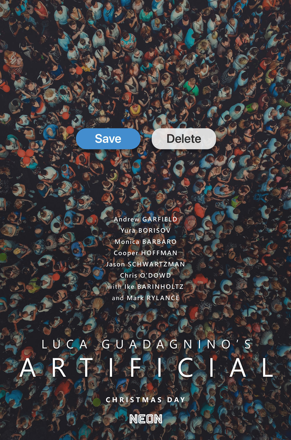 Extra Large Movie Poster Image for Artificial 