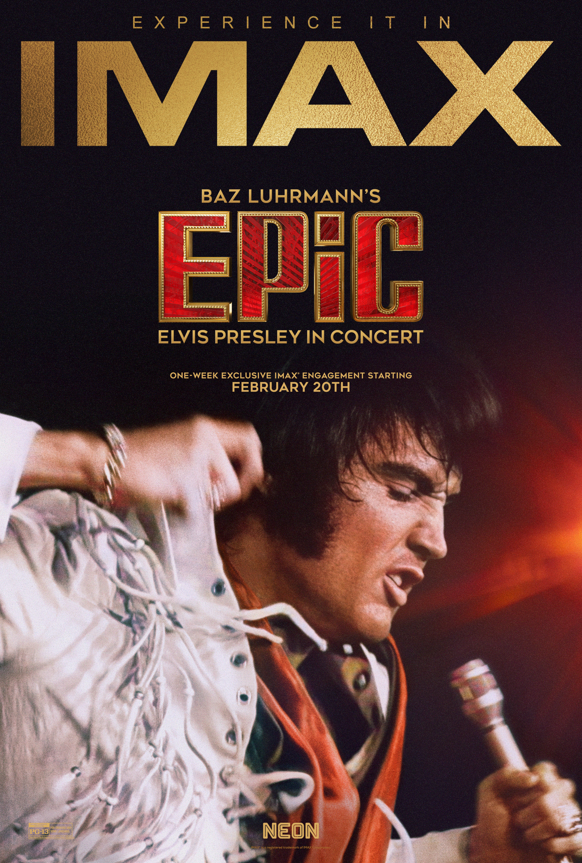 Mega Sized Movie Poster Image for EPiC: Elvis Presley in Concert (#3 of 3)