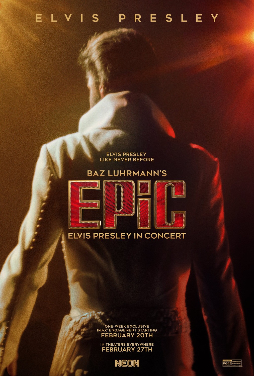 Extra Large Movie Poster Image for EPiC: Elvis Presley in Concert 