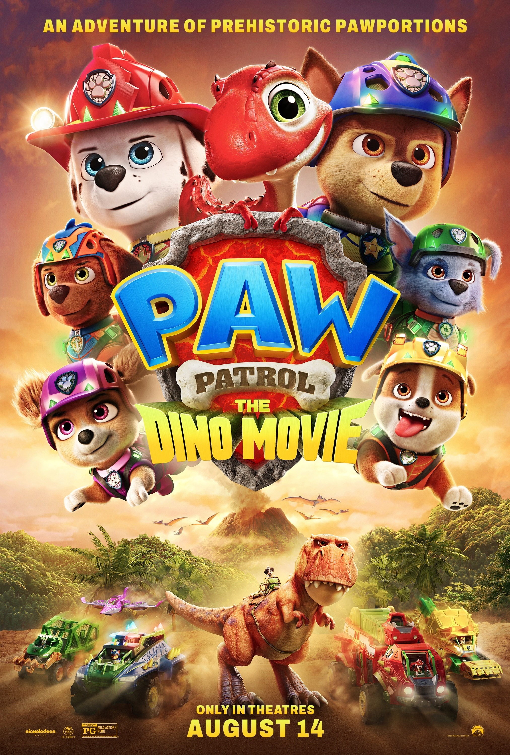 Mega Sized Movie Poster Image for PAW Patrol: The Dino Movie (#2 of 2)