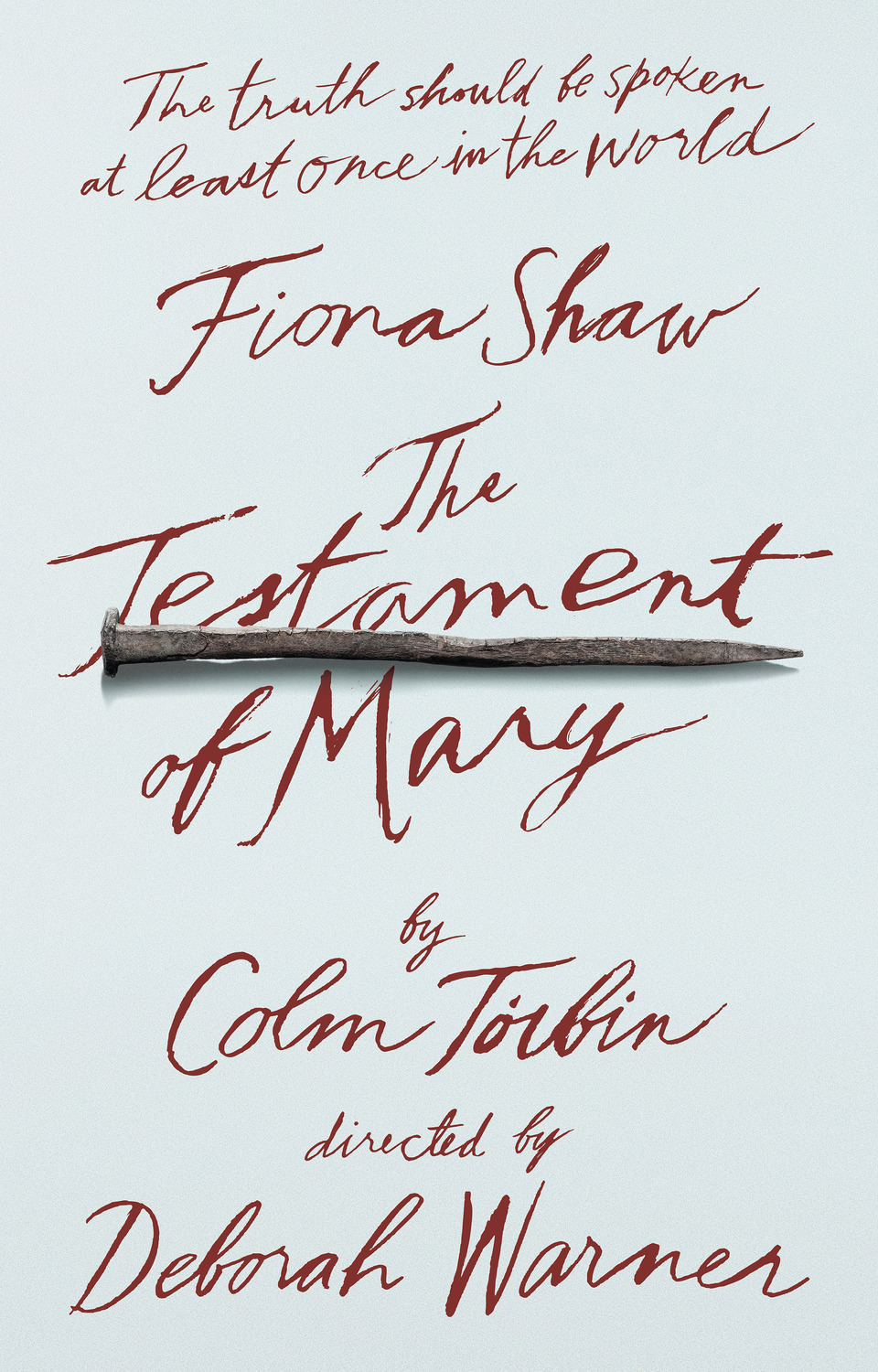 Extra Large Broadway Poster Image for The Testament of Mary 