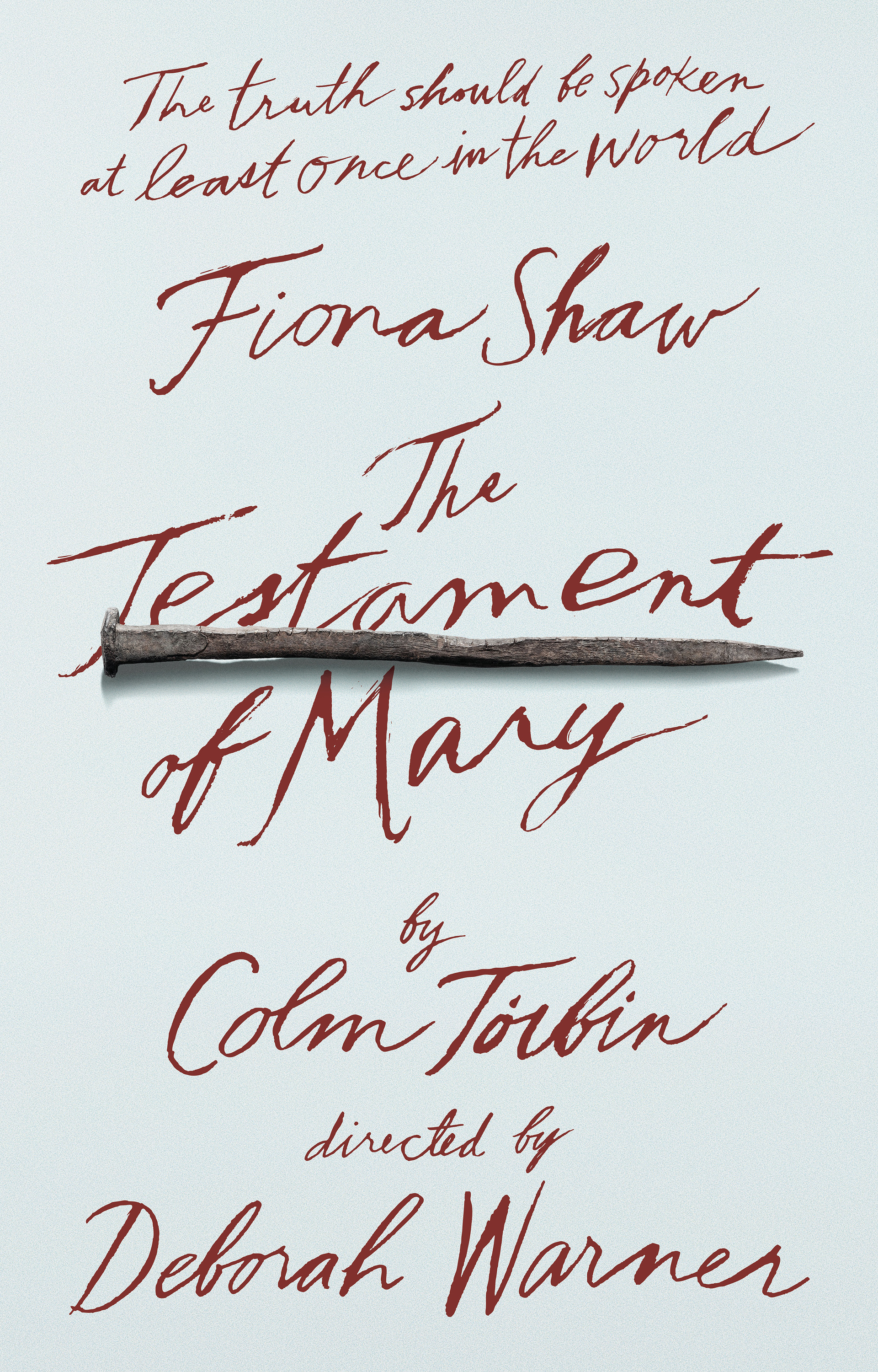Mega Sized Broadway Poster Image for The Testament of Mary 